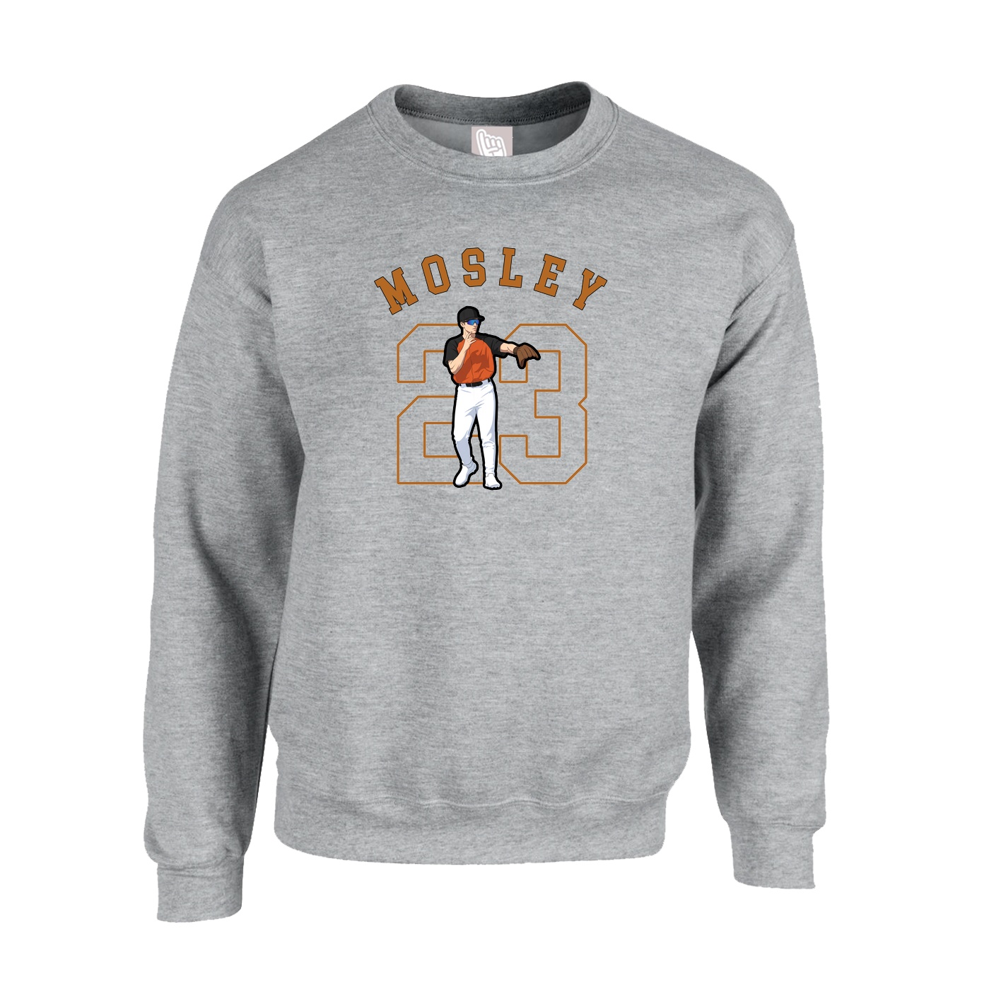 Fleece Crew — Shirsey Arch in Grey