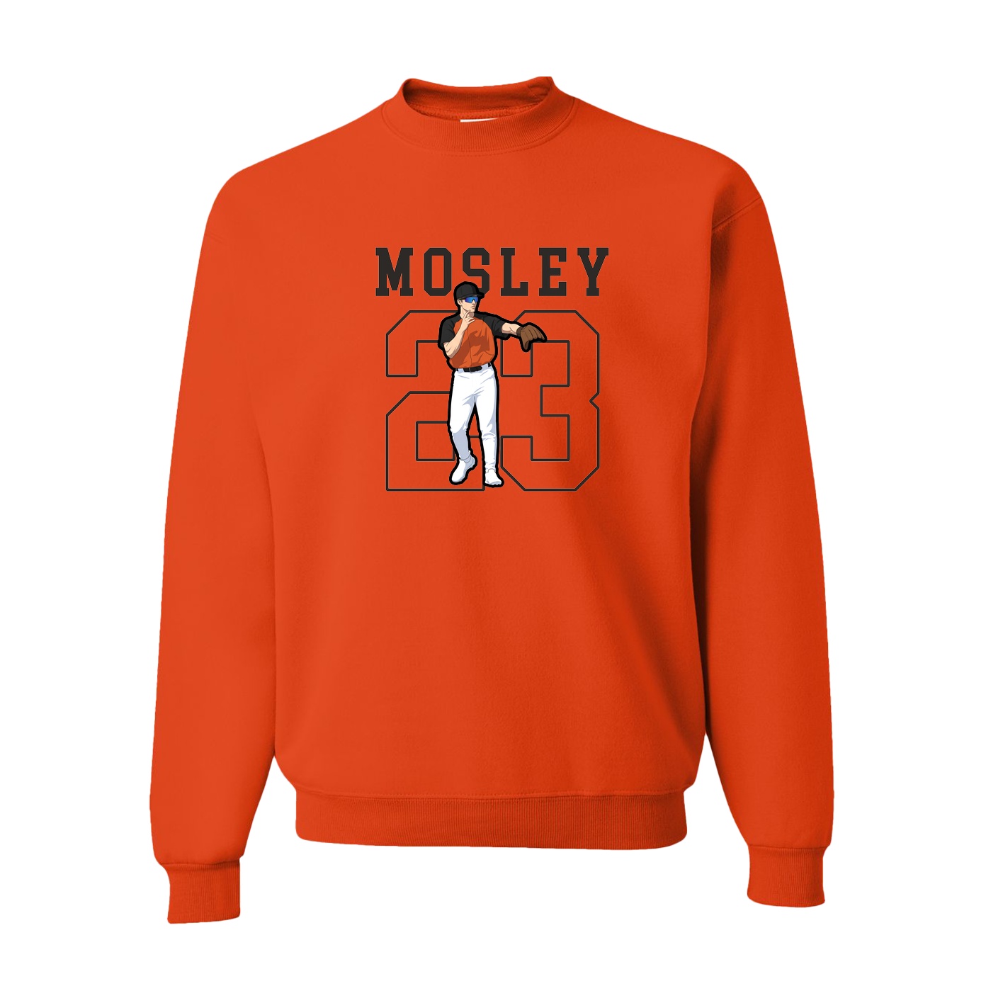 Fleece Crew — Shirsey in Orange