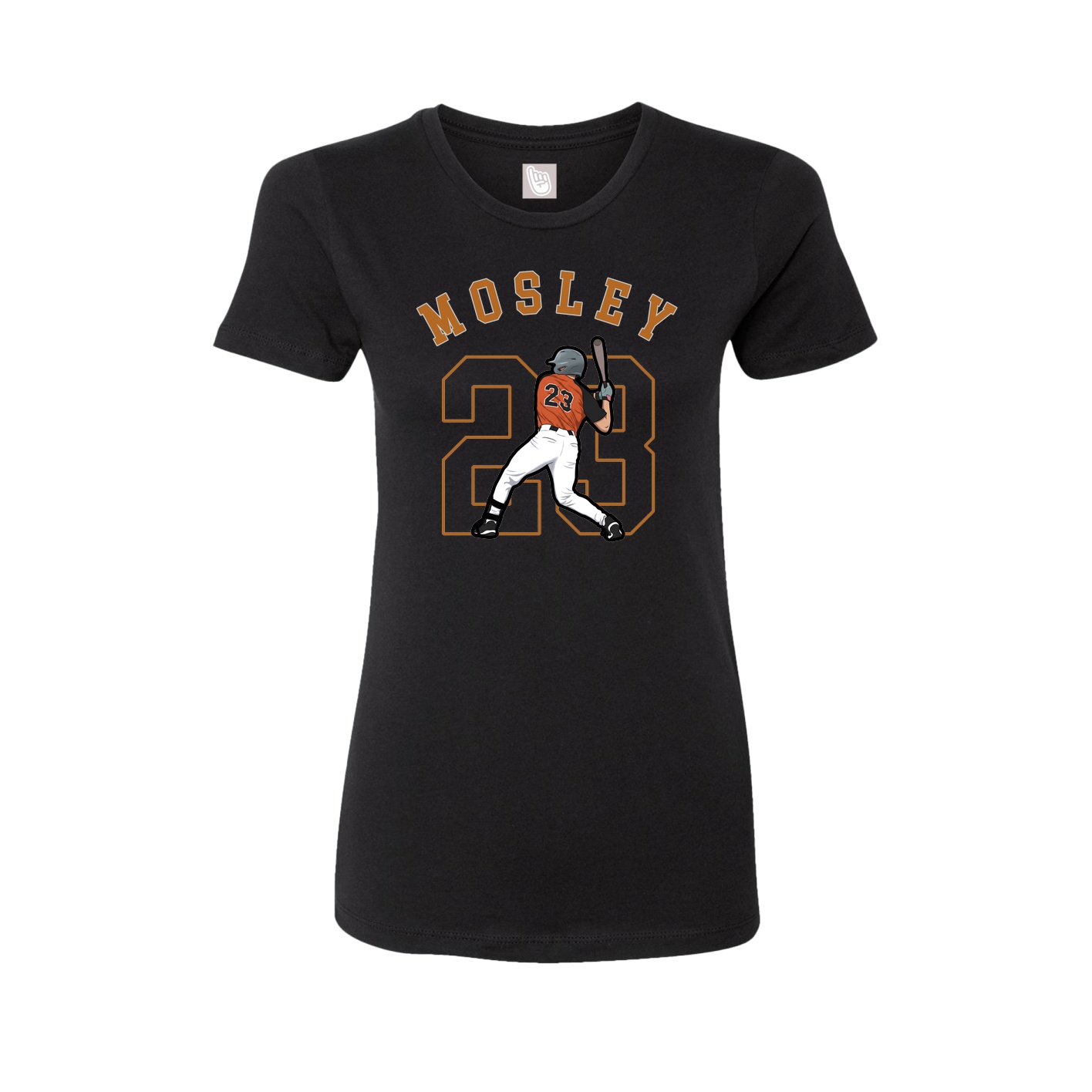 Fitted Women's Tee — Shirsey Arch in Black