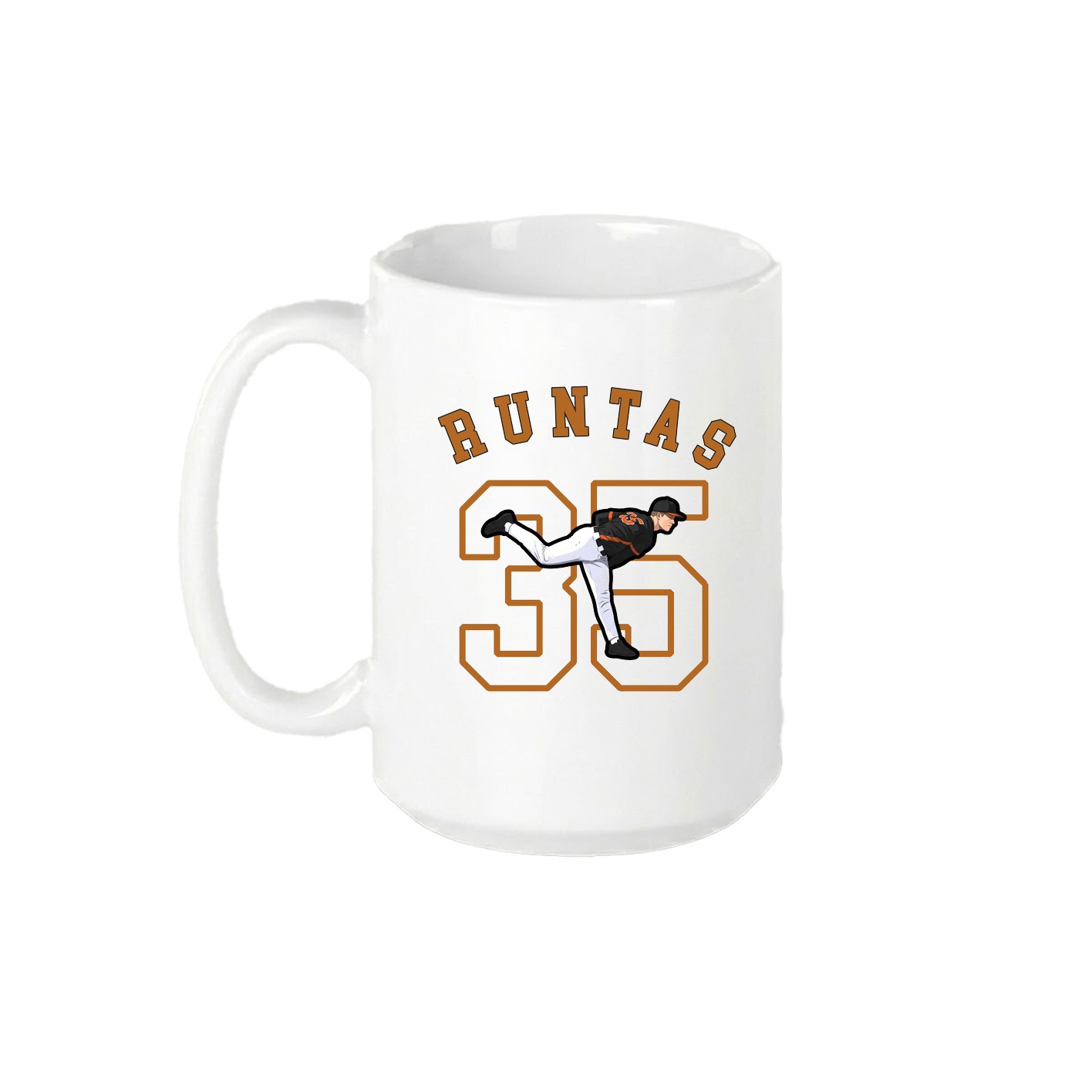 15oz Coffee Mug — Shirsey Arch in White