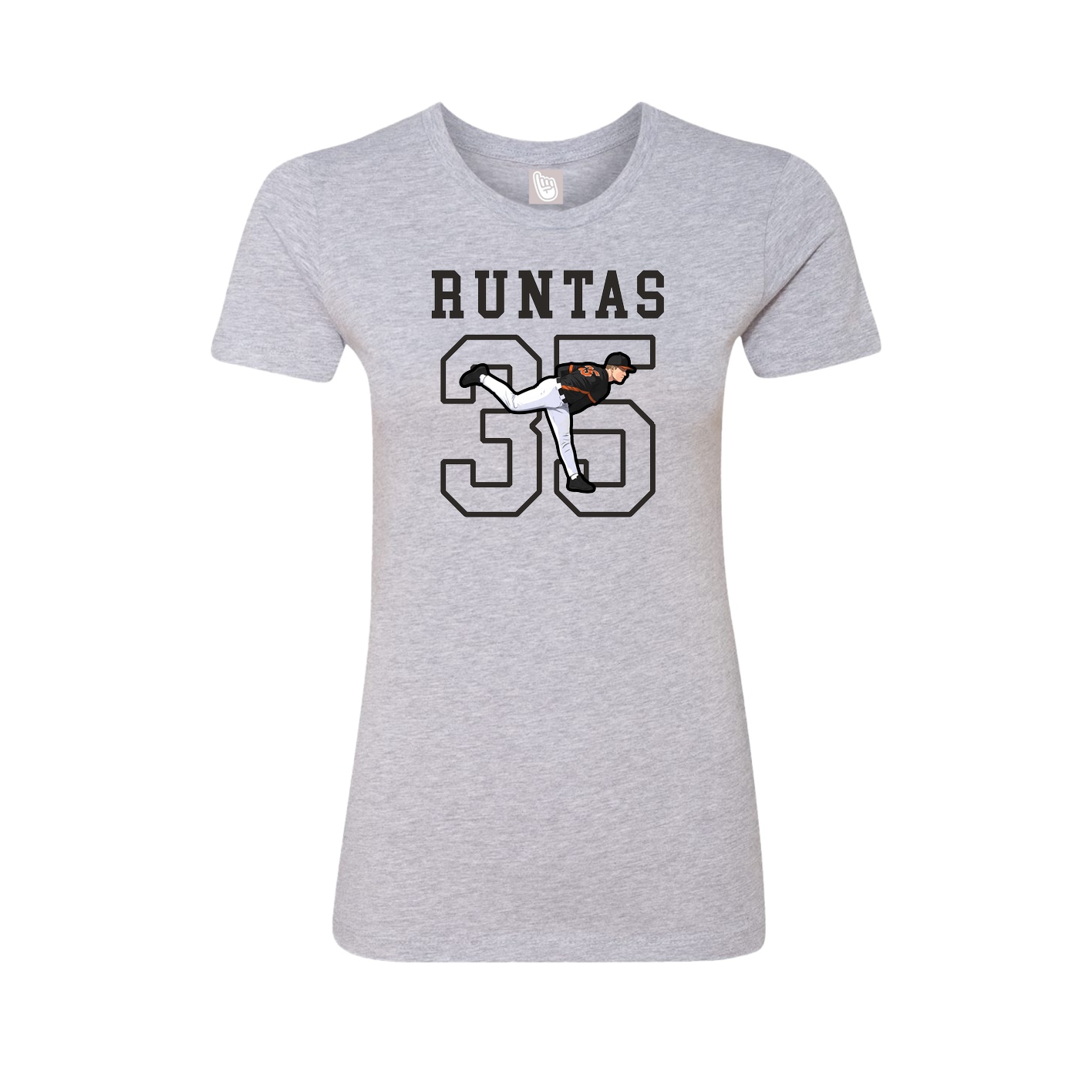 Fitted Women's Tee — Shirsey in Grey