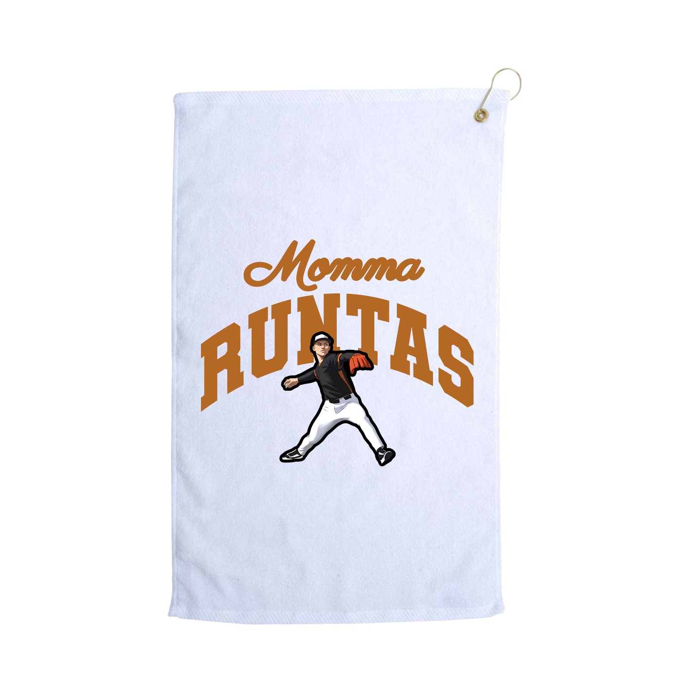 Golf Towel — Mothers Day Arch in White