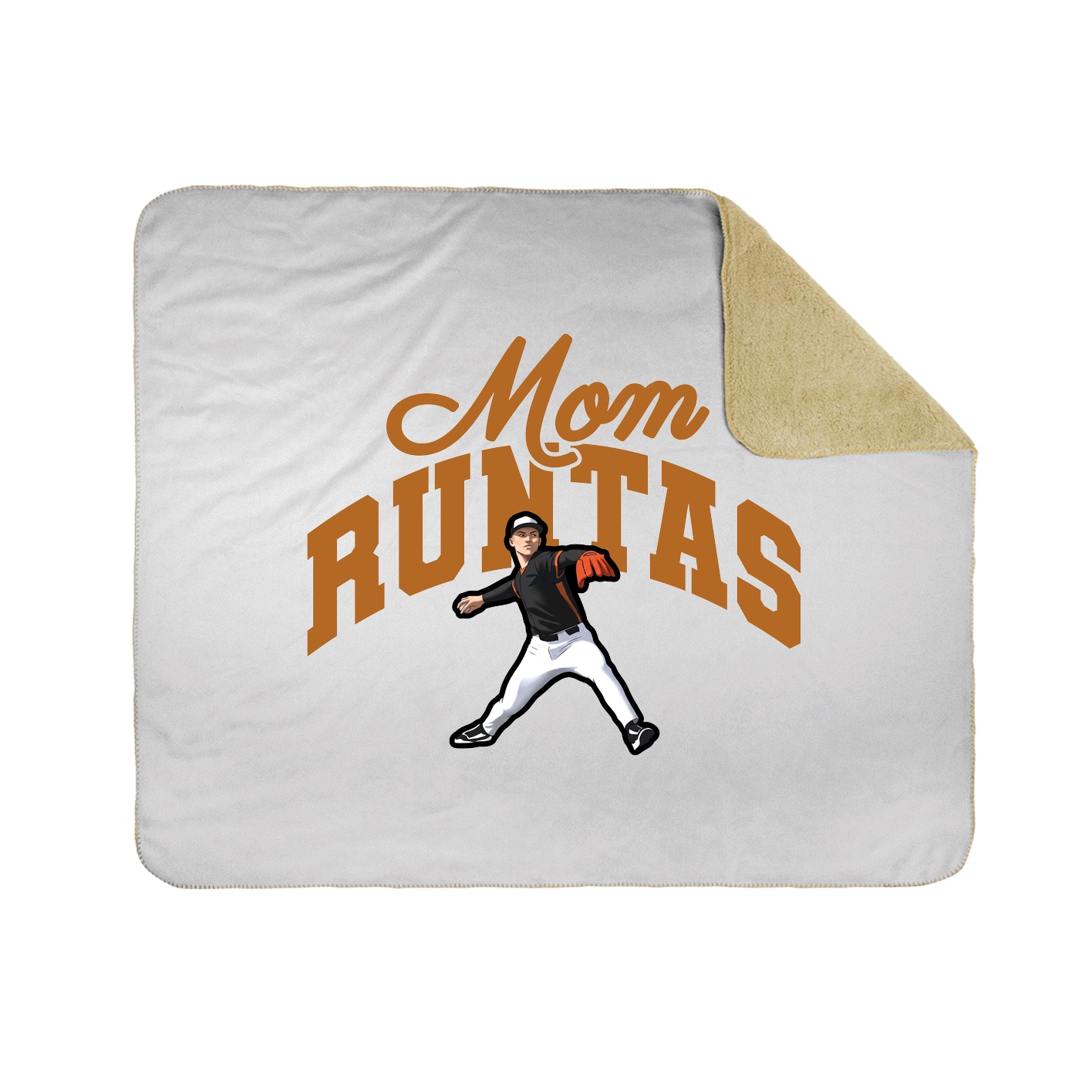 Throw Blanket — Mothers Day Arch in White