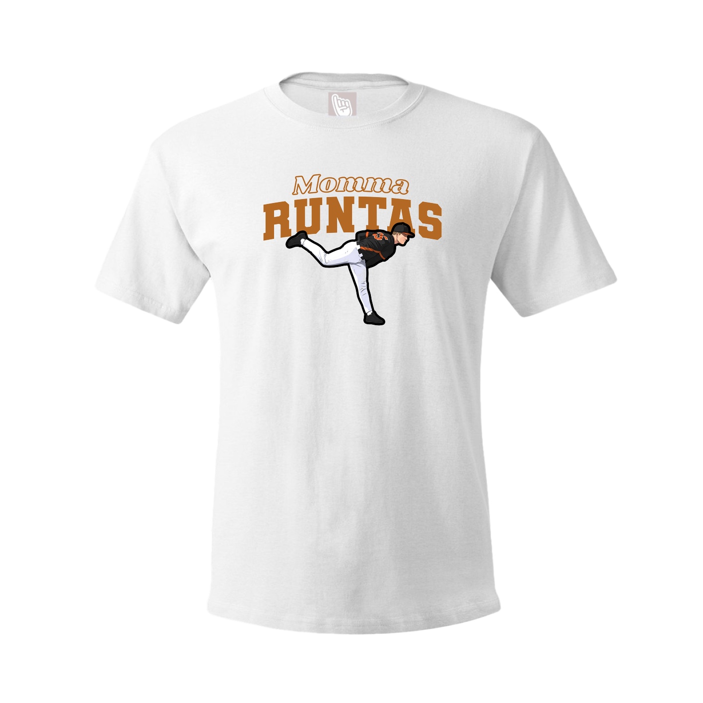 Youth Tee — Mothers Day Block in White