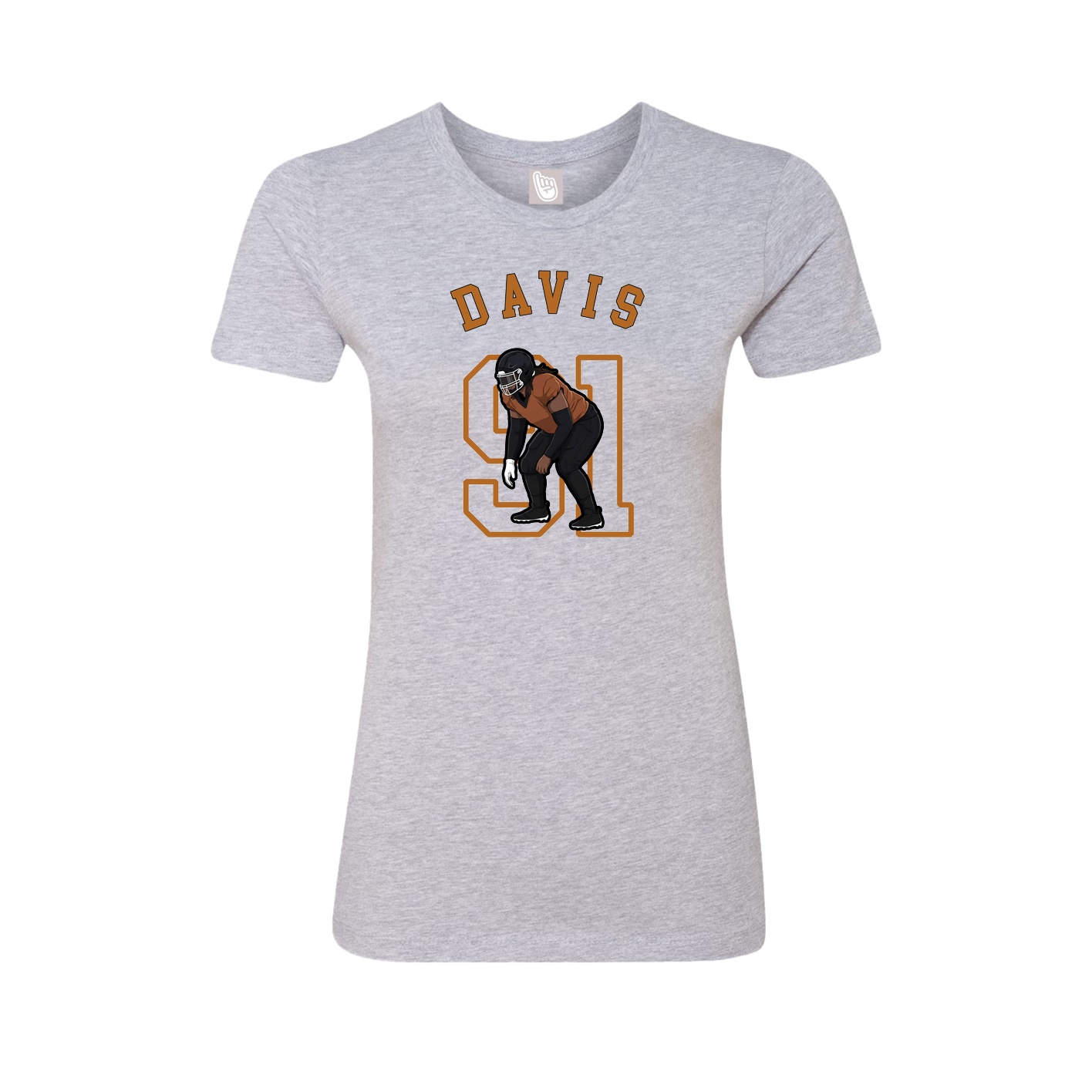Fitted Women's Tee — Shirsey Arch in Grey