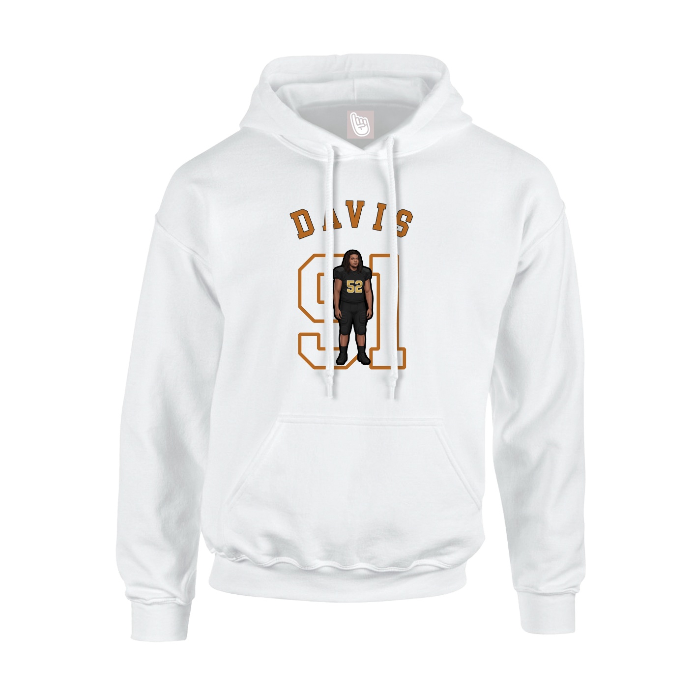 Youth Hoodie — Shirsey Arch in White