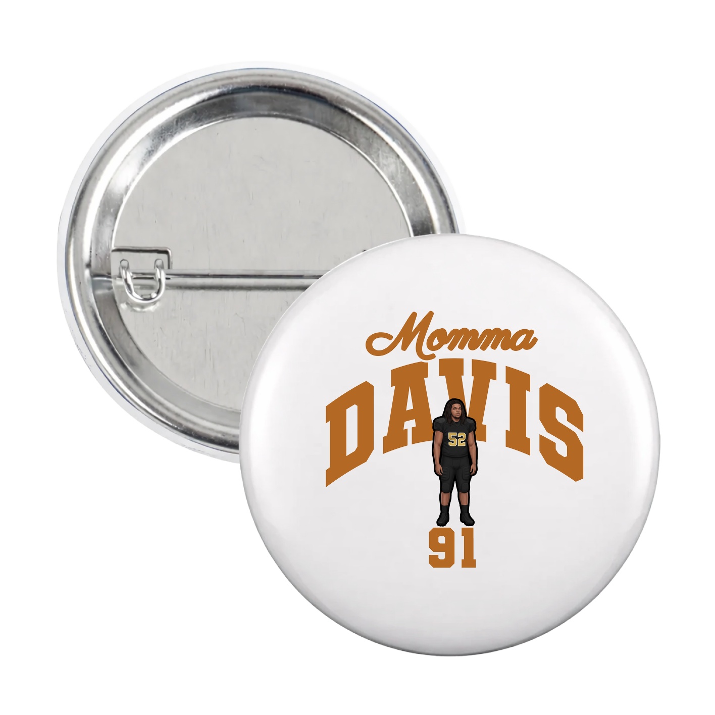 Game Day Button — Mothers Day Arch in White