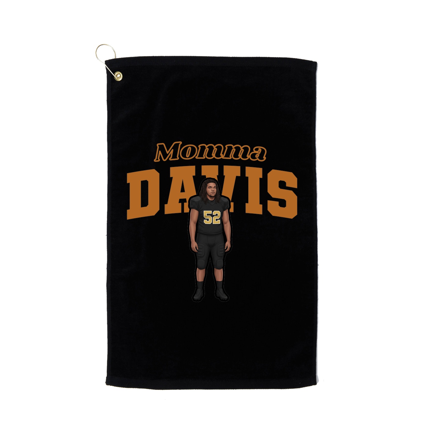 Golf Towel — Mothers Day Block in Black