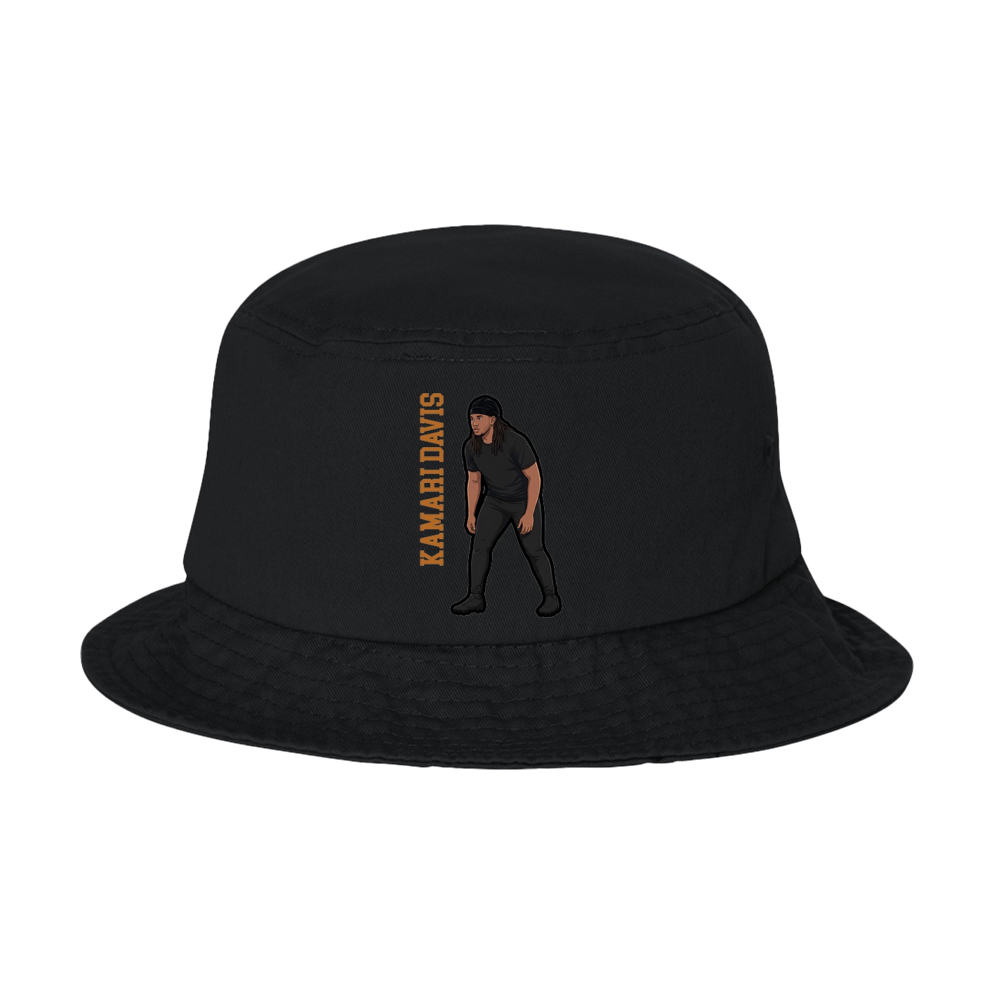 Bucket Cap — Name Vertical in Black