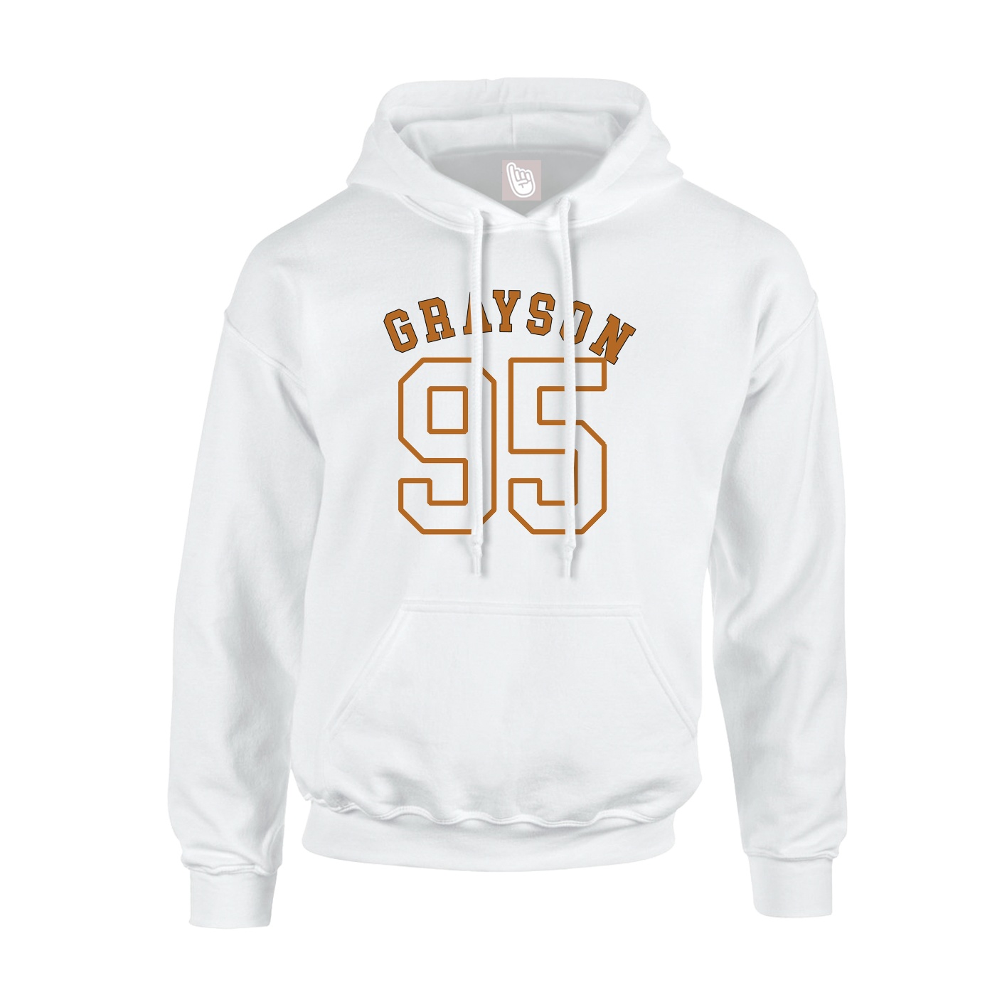 Youth Hoodie — Shirsey Arch in White