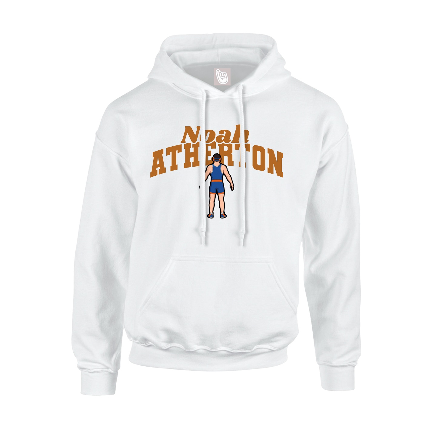 Hoodie — Signature Arch in White