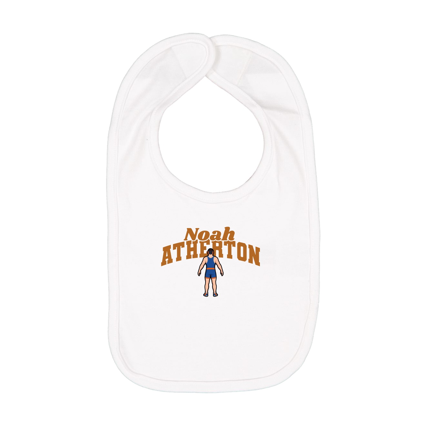Infant Bib — Signature Arch in White