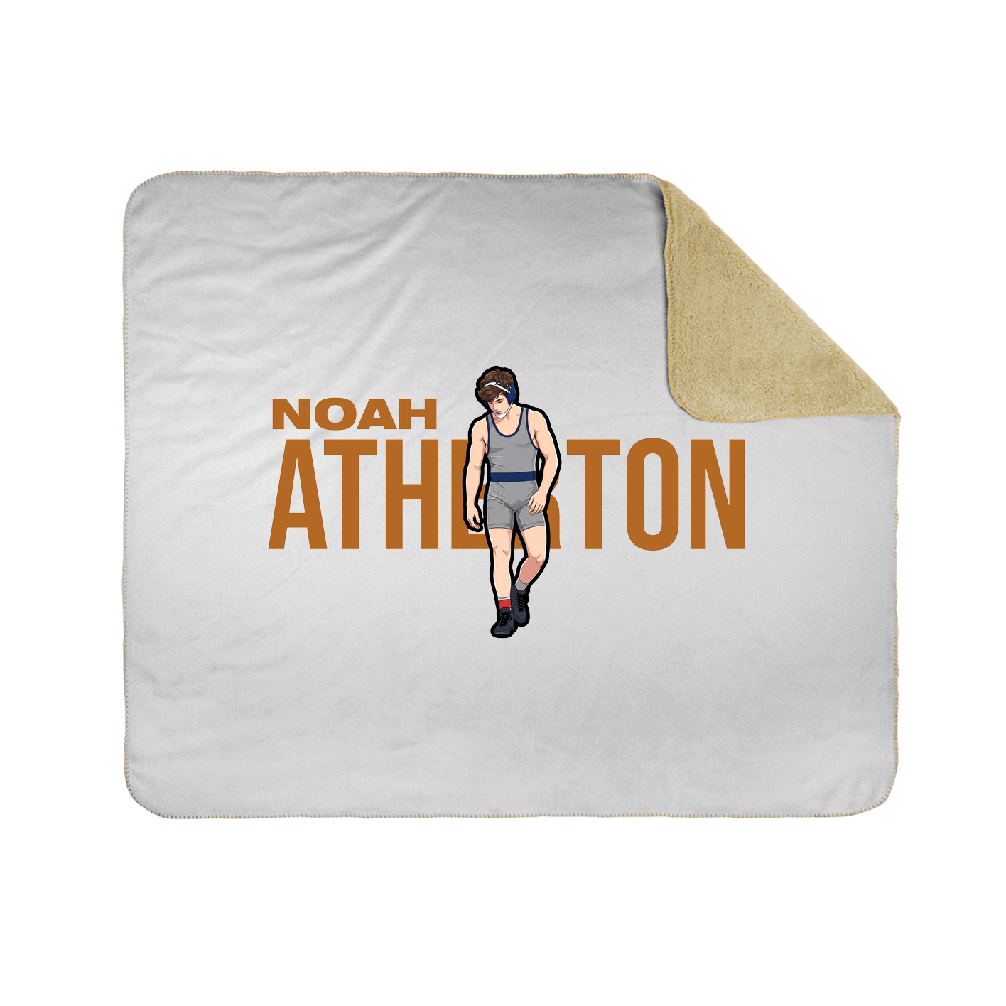 Throw Blanket — Player Name in White