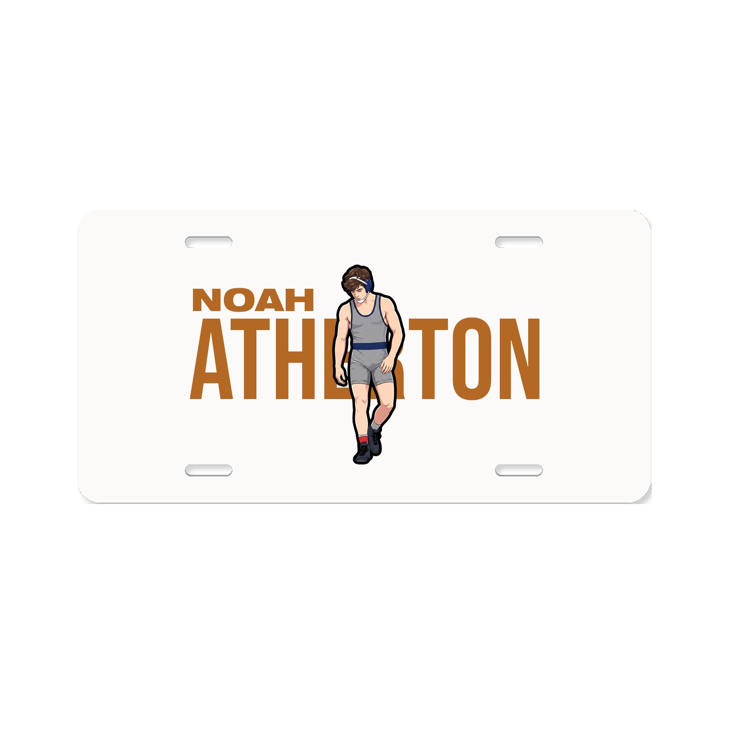 License Plate — Player Name in Classic