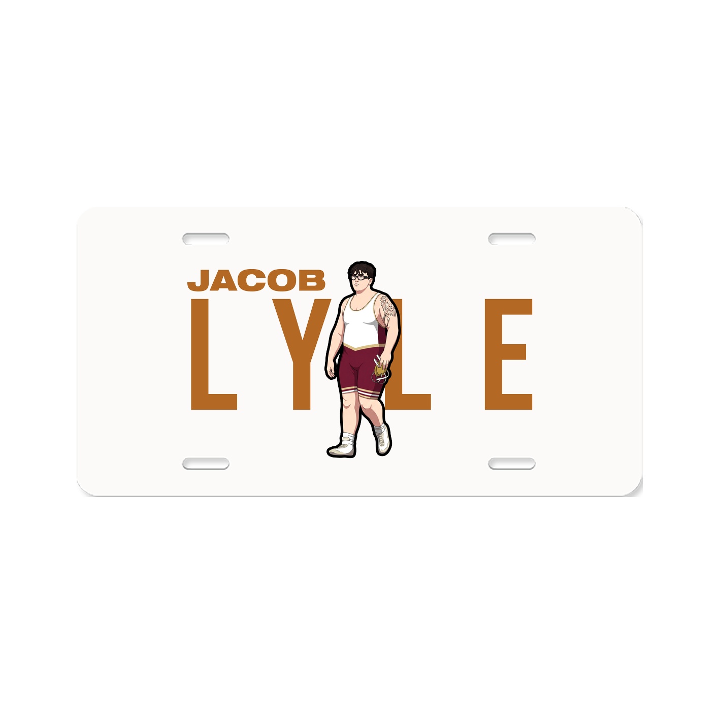 License Plate — Player Name in Classic