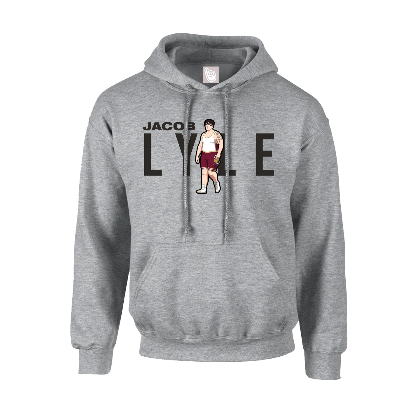 Hoodie — Player Name in Grey