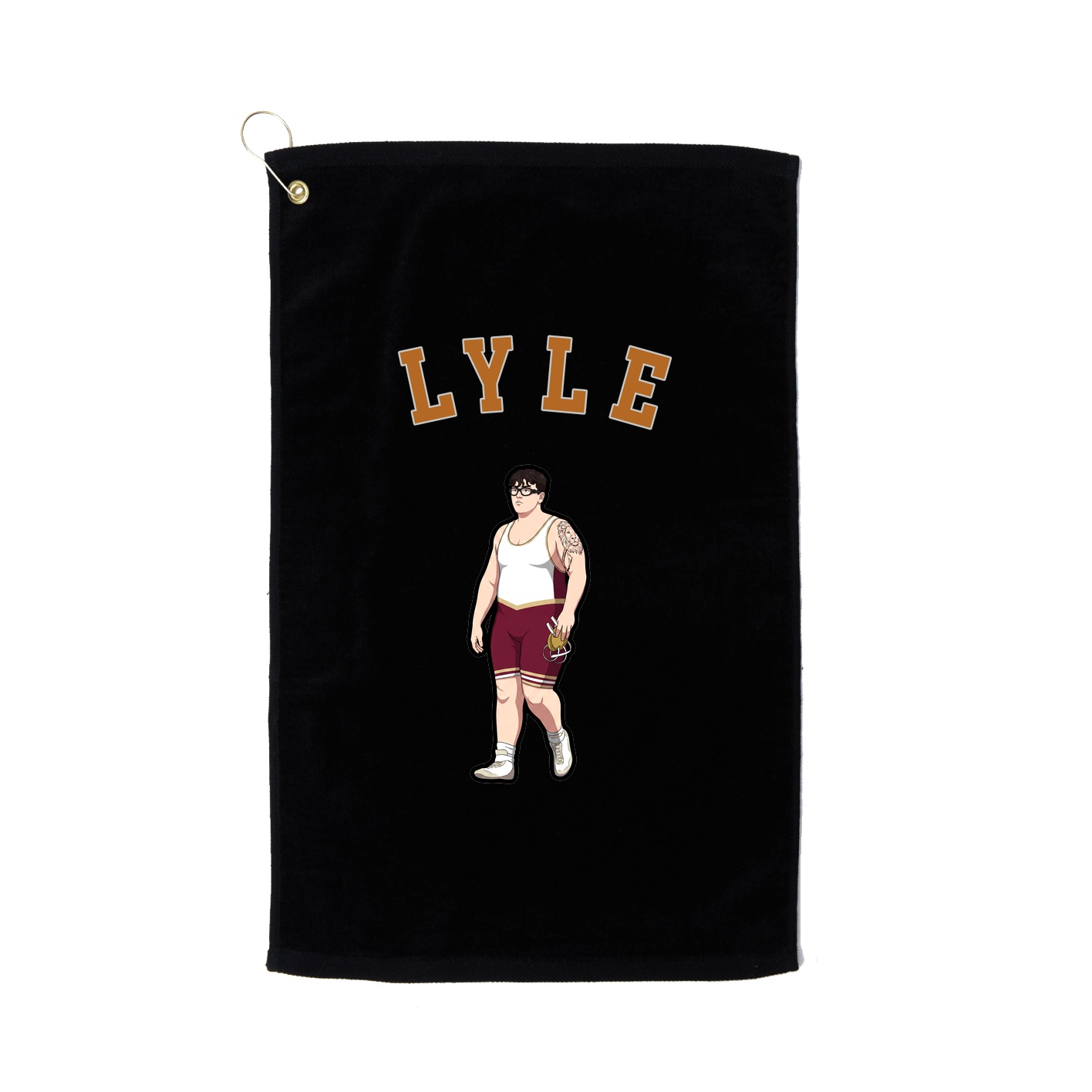 Golf Towel — Shirsey Arch in Black