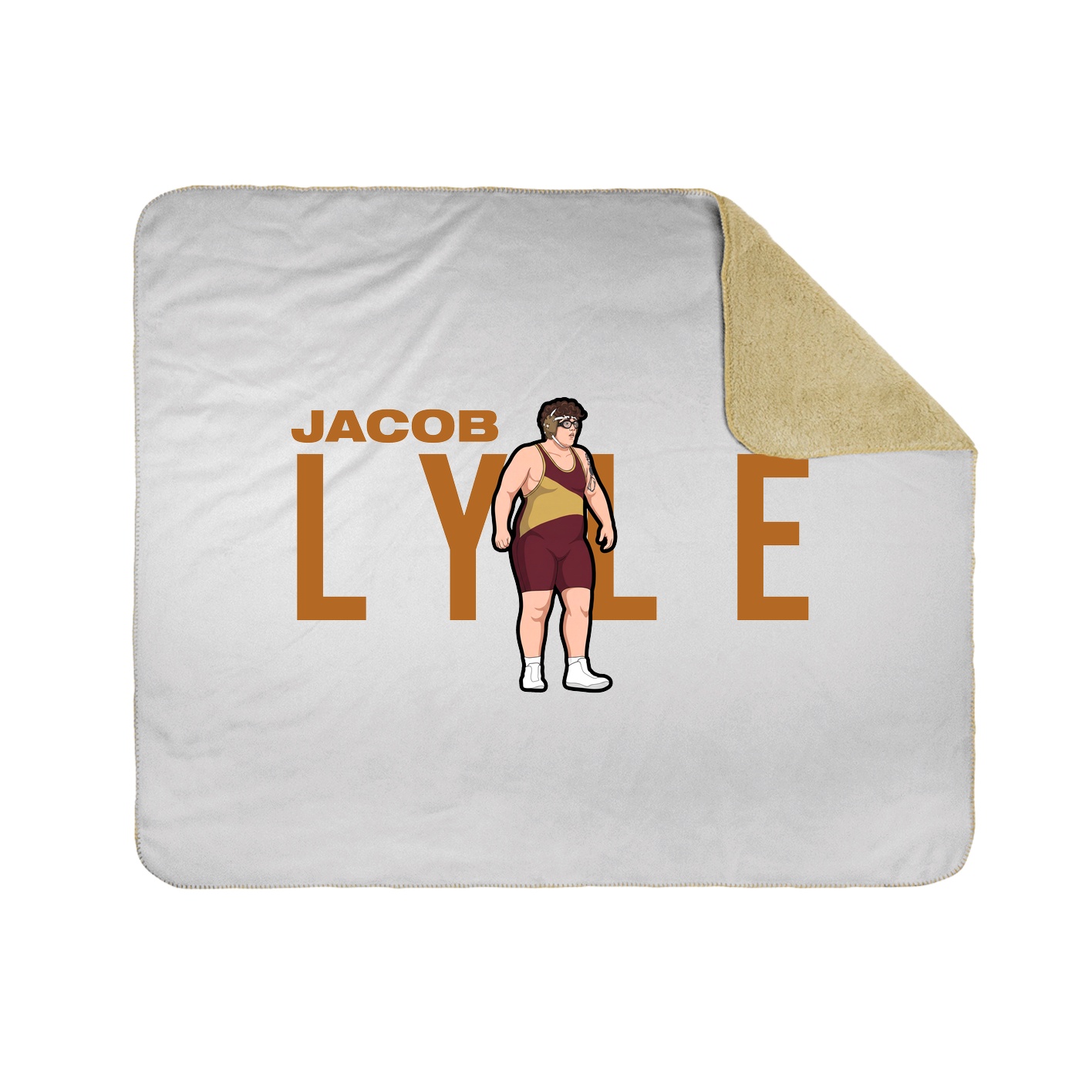 Throw Blanket — Player Name in White