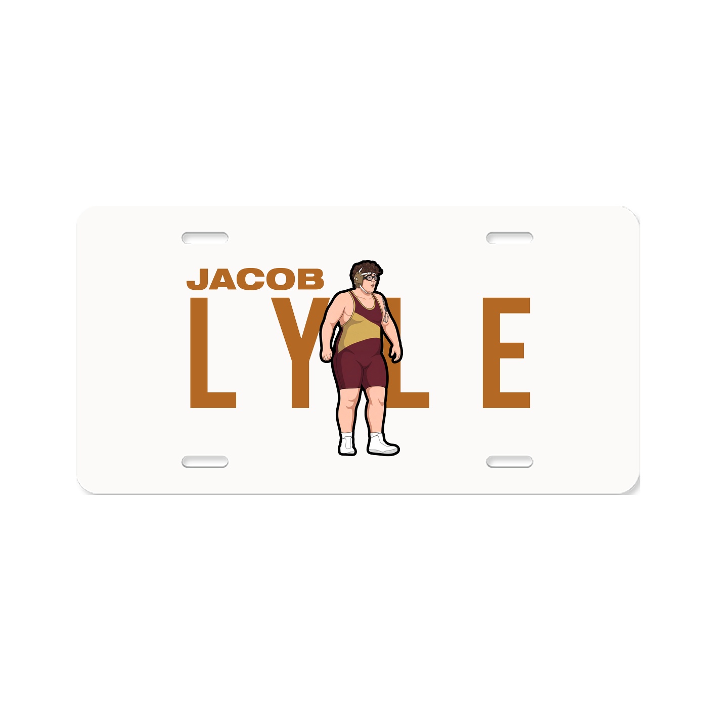 License Plate — Player Name in Classic