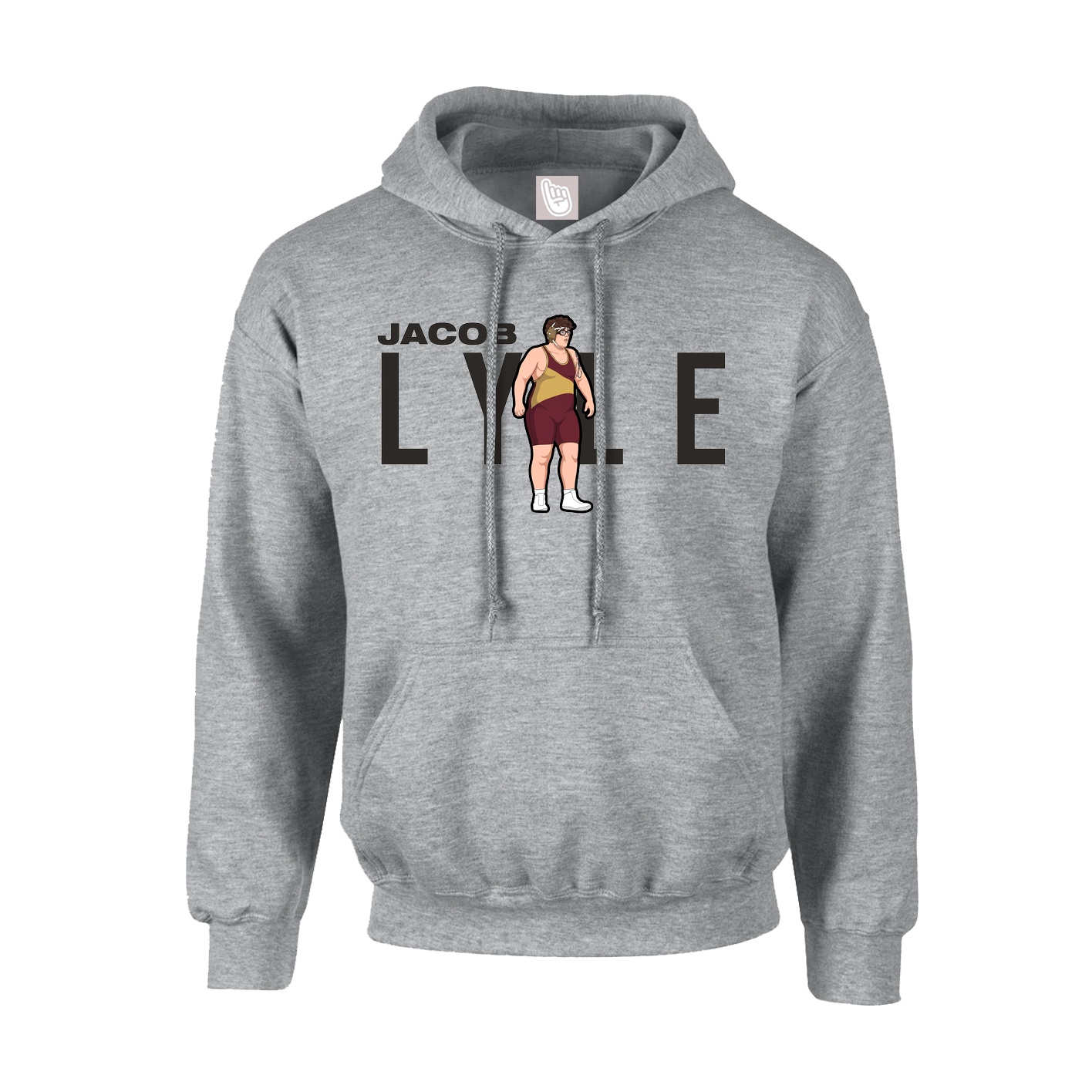 Hoodie — Player Name in Grey