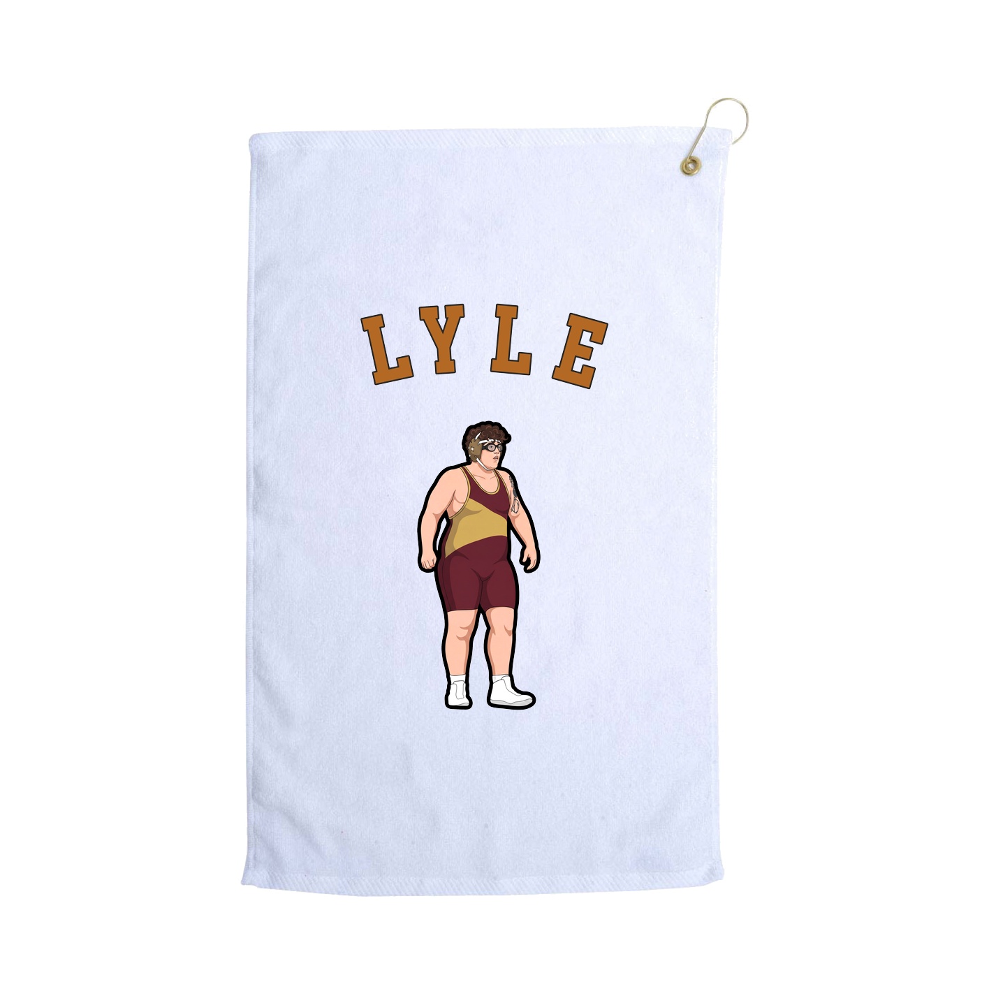 Golf Towel — Shirsey Arch in White