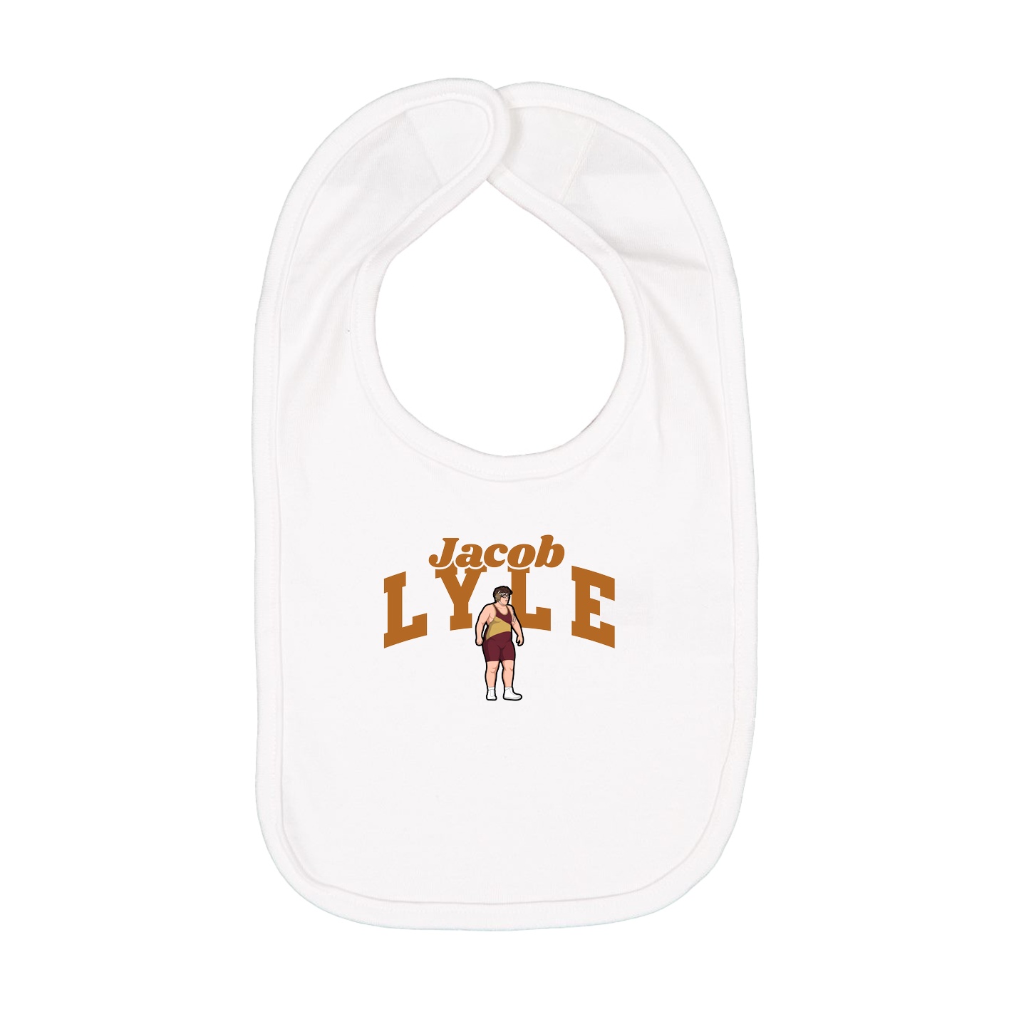 Infant Bib — Signature Arch in White