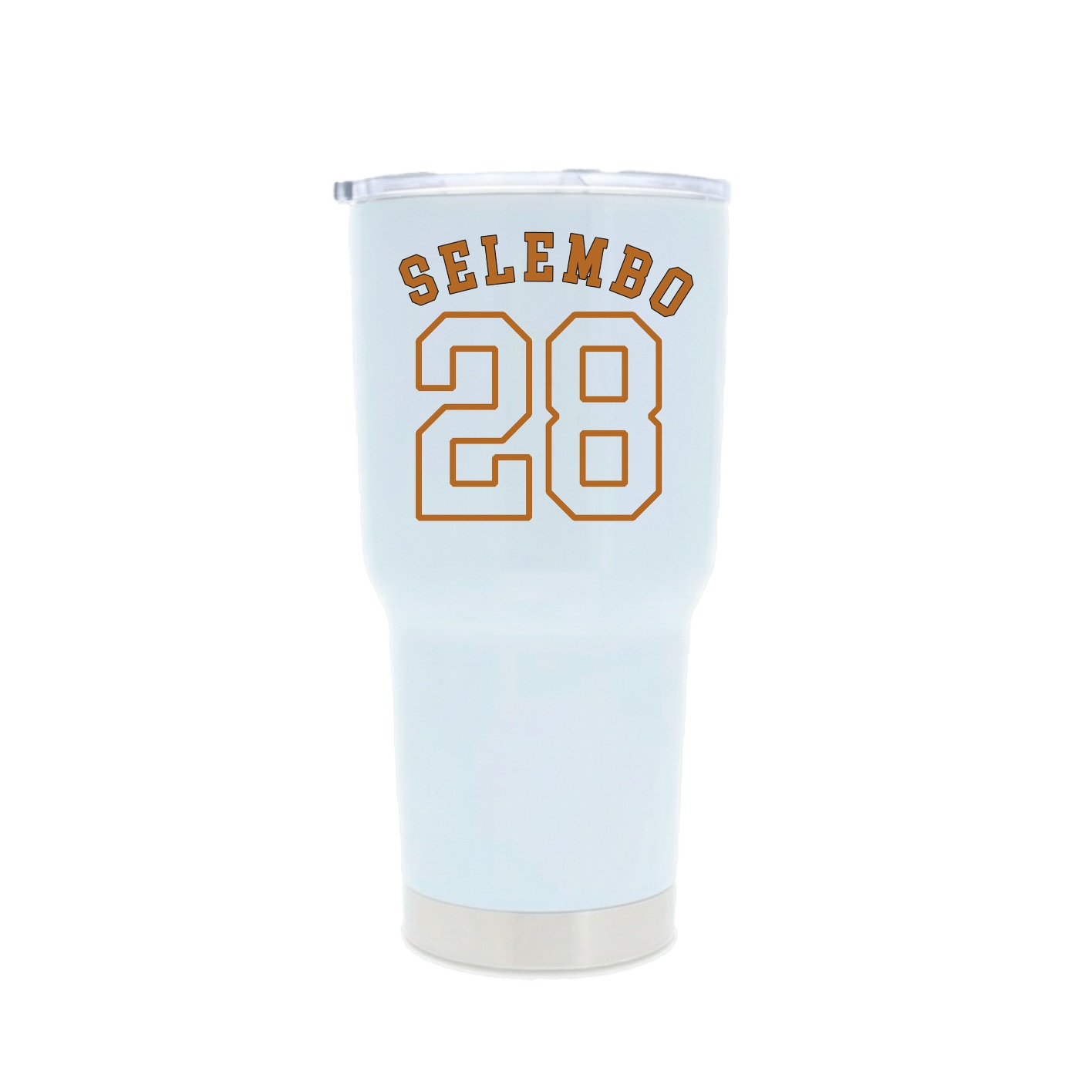 30oz Stainless Steel Tumbler — Shirsey Arch in White