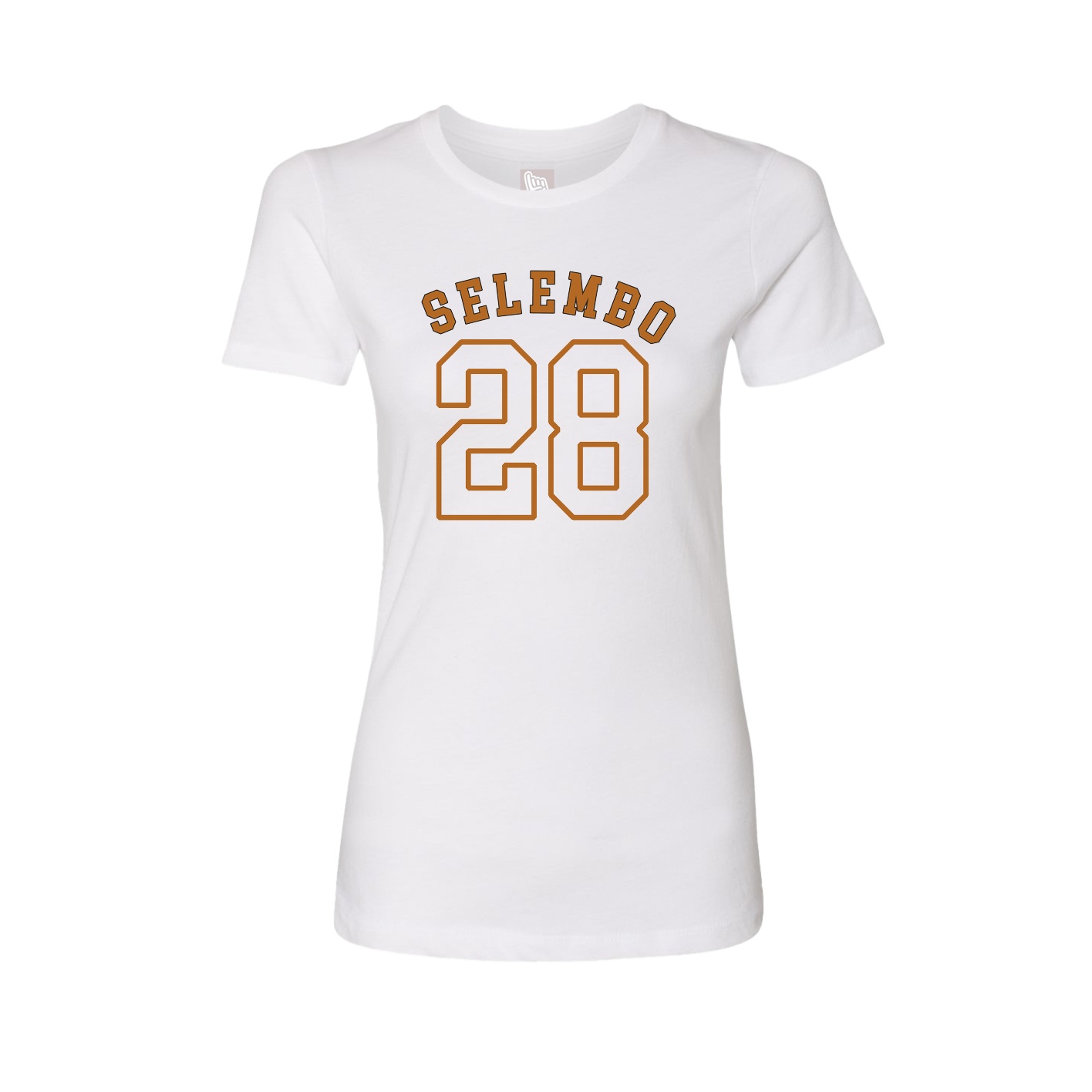 Fitted Women's Tee — Shirsey Arch in White