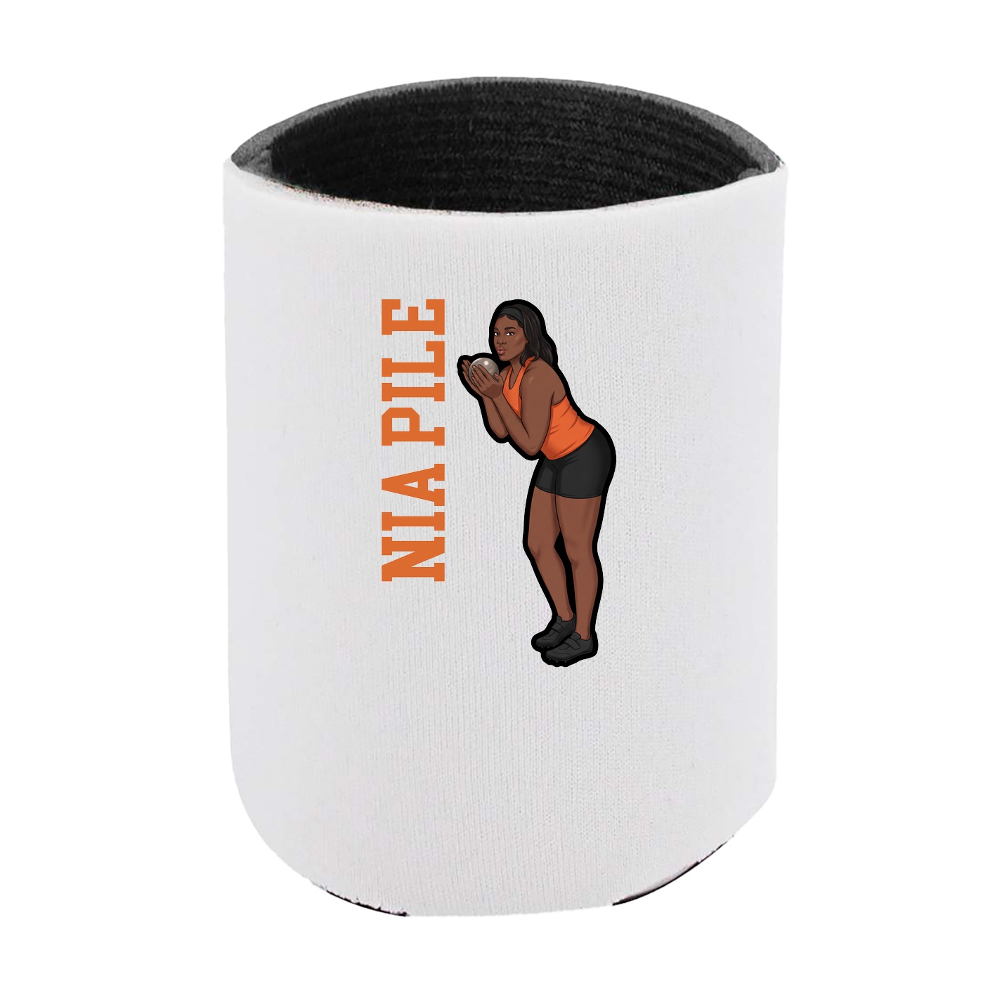 Can Holder — Name Vertical in White