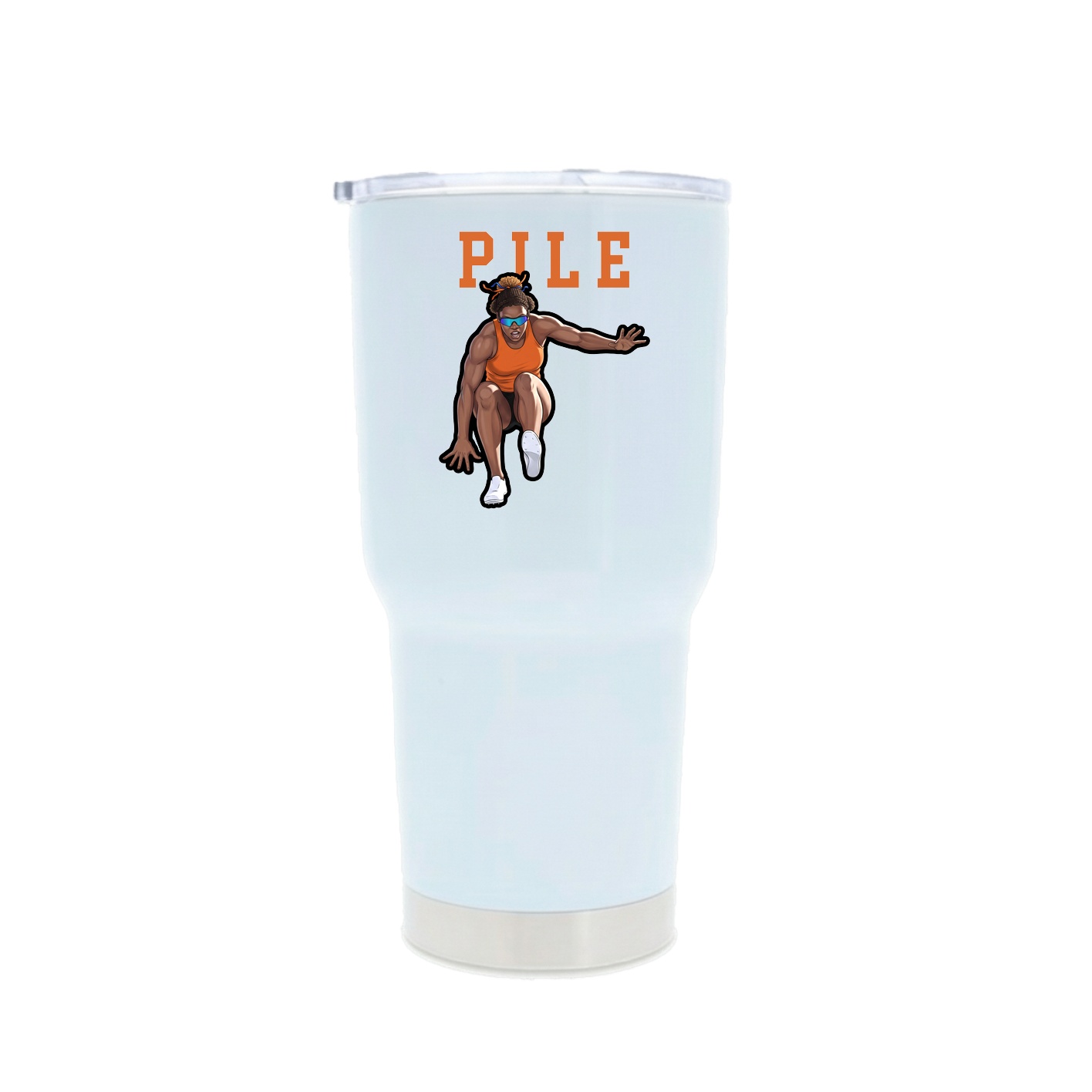 30oz Stainless Steel Tumbler — Shirsey in White