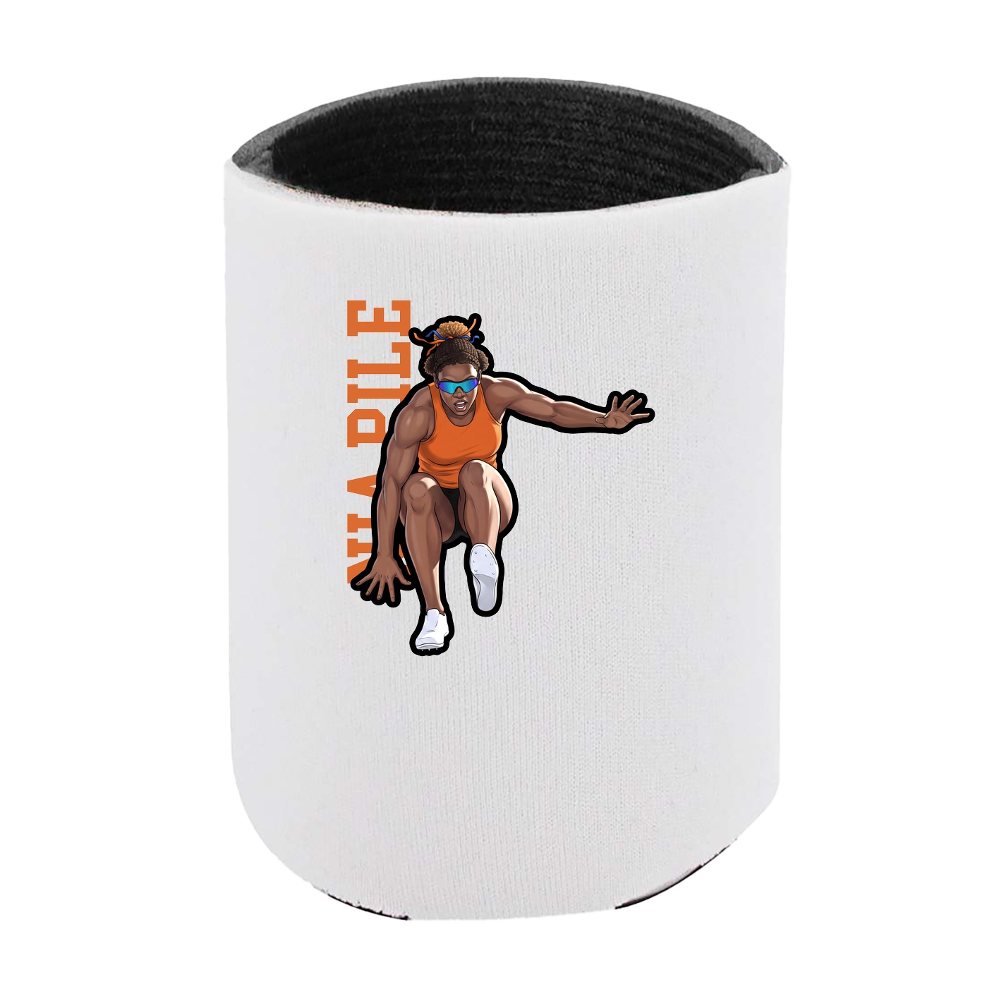 Can Holder — Name Vertical in White