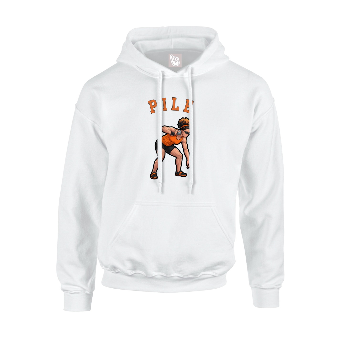 Youth Hoodie — Shirsey Arch in White