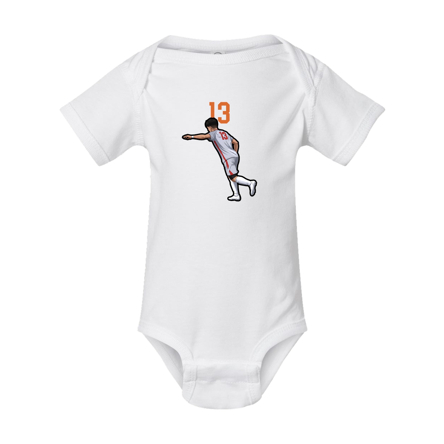 Baby Onesie — Number Top in White