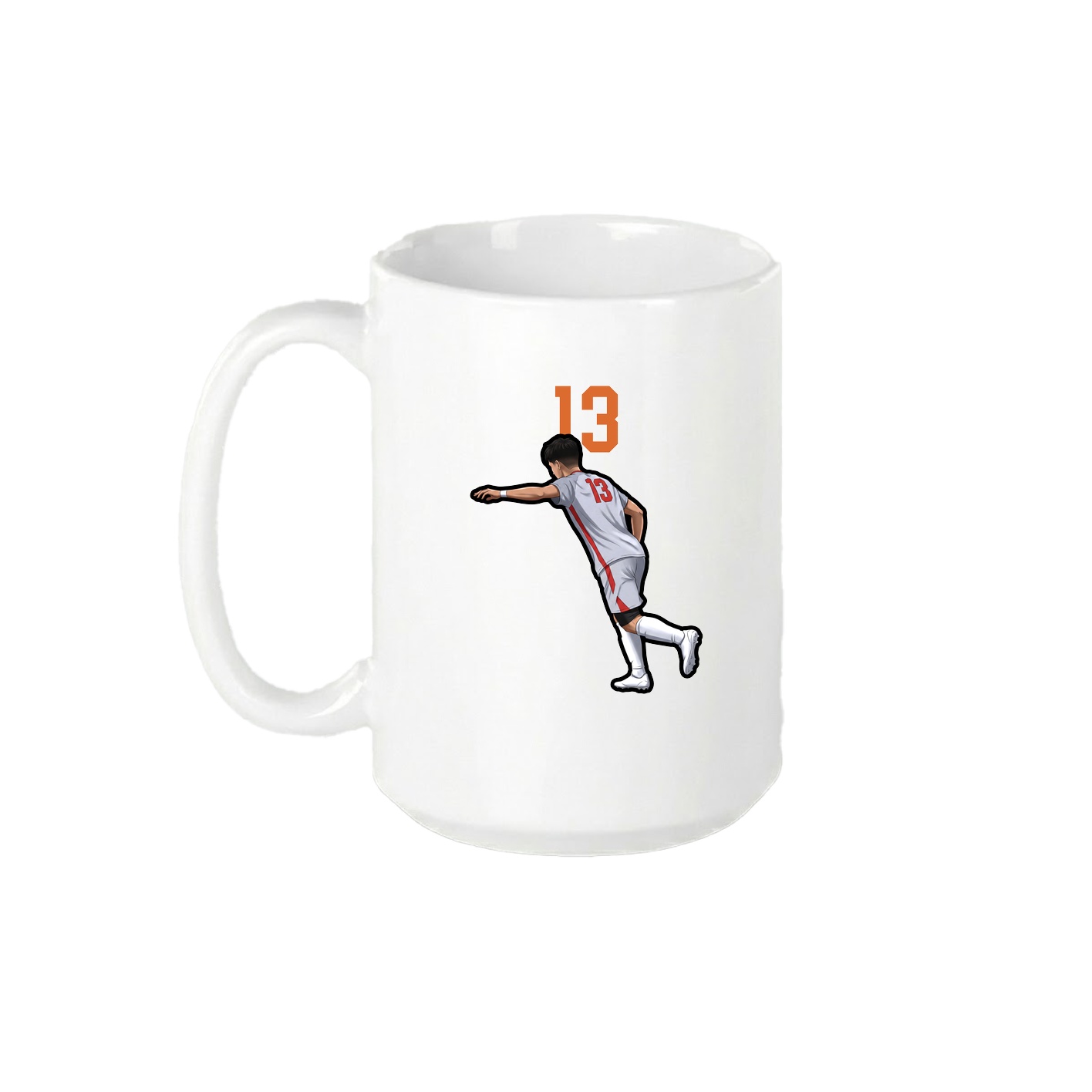 15oz Coffee Mug — Number Top in White