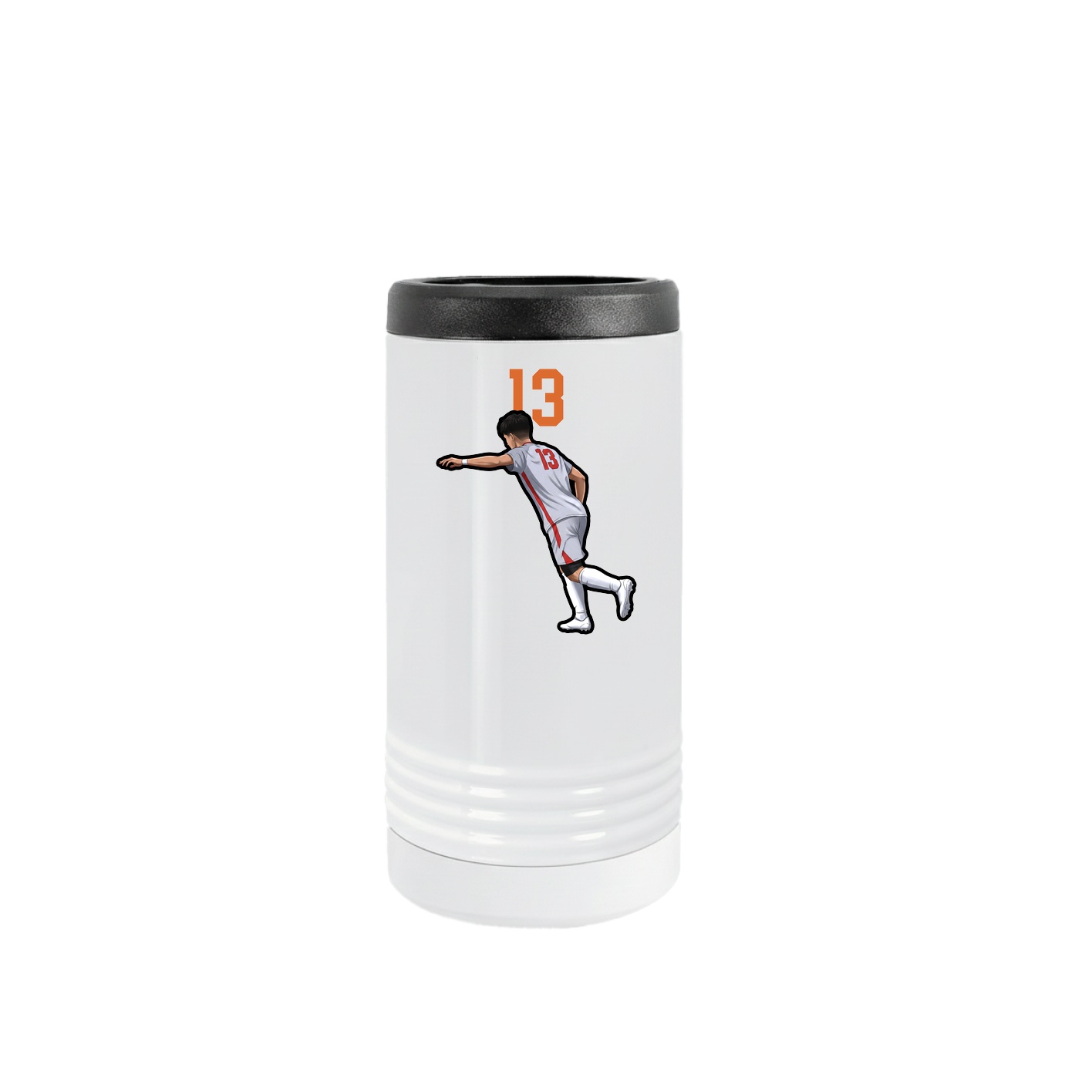 Slim Beverage Holder — Number Top in White