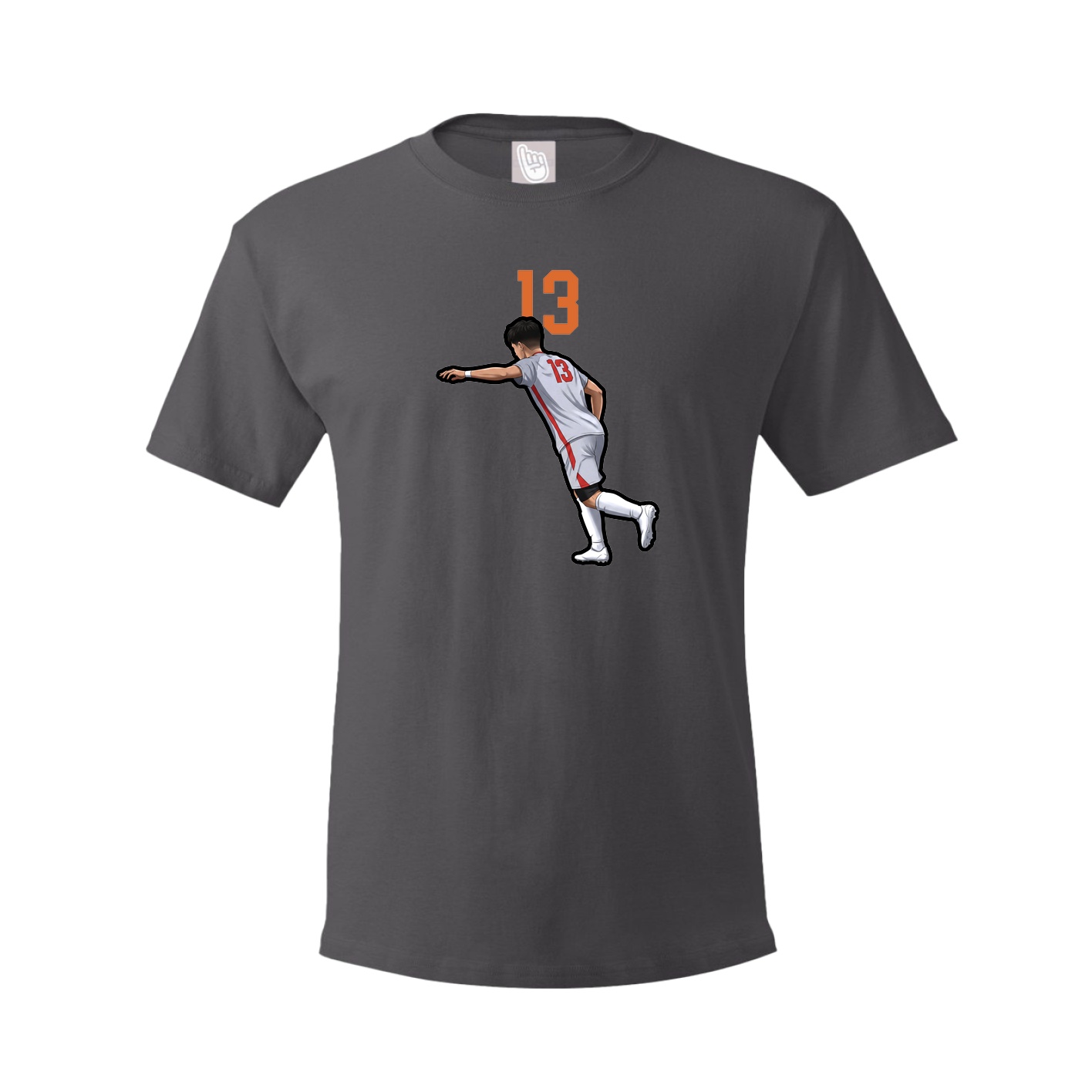 Tee — Number Top in Grey