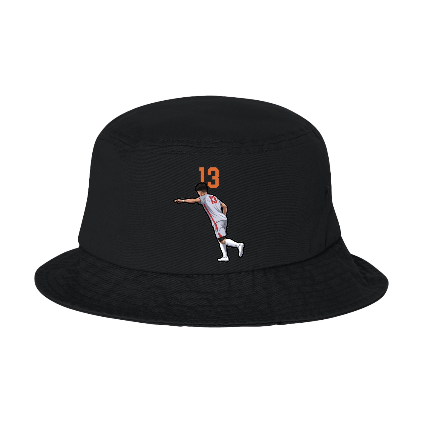 Bucket Cap — Number Top in Black
