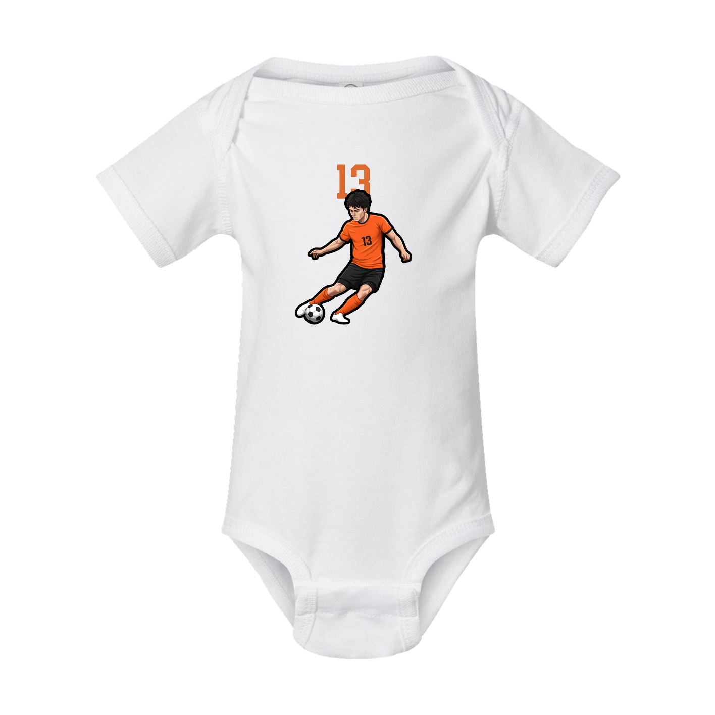 Baby Onesie — Number Top in White