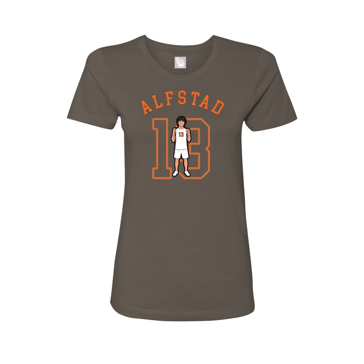 Fitted Women's Tee — Shirsey Arch in Grey