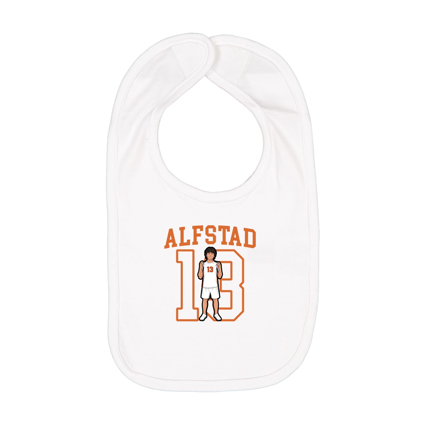 Infant Bib — Shirsey in White