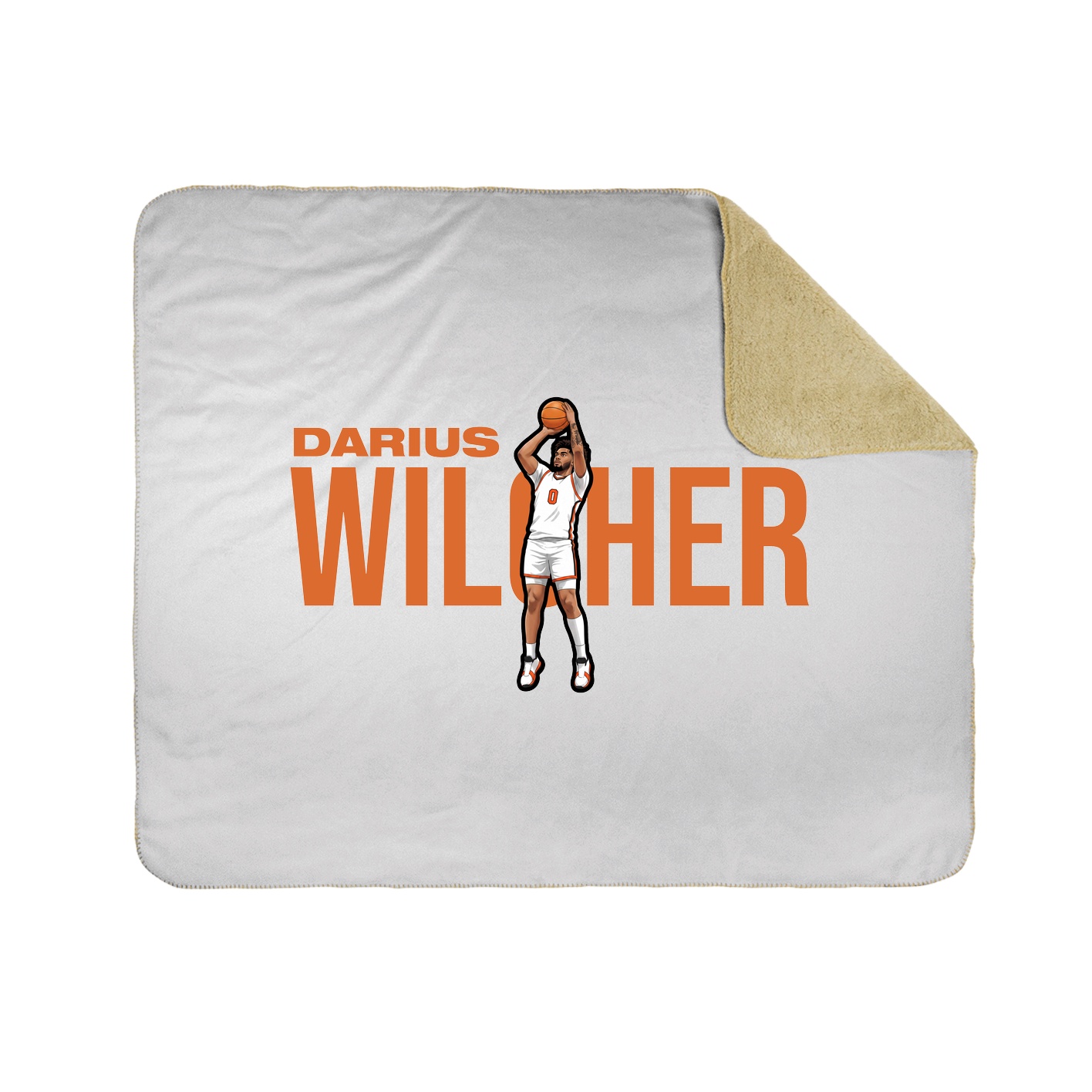 Throw Blanket — Player Name in White