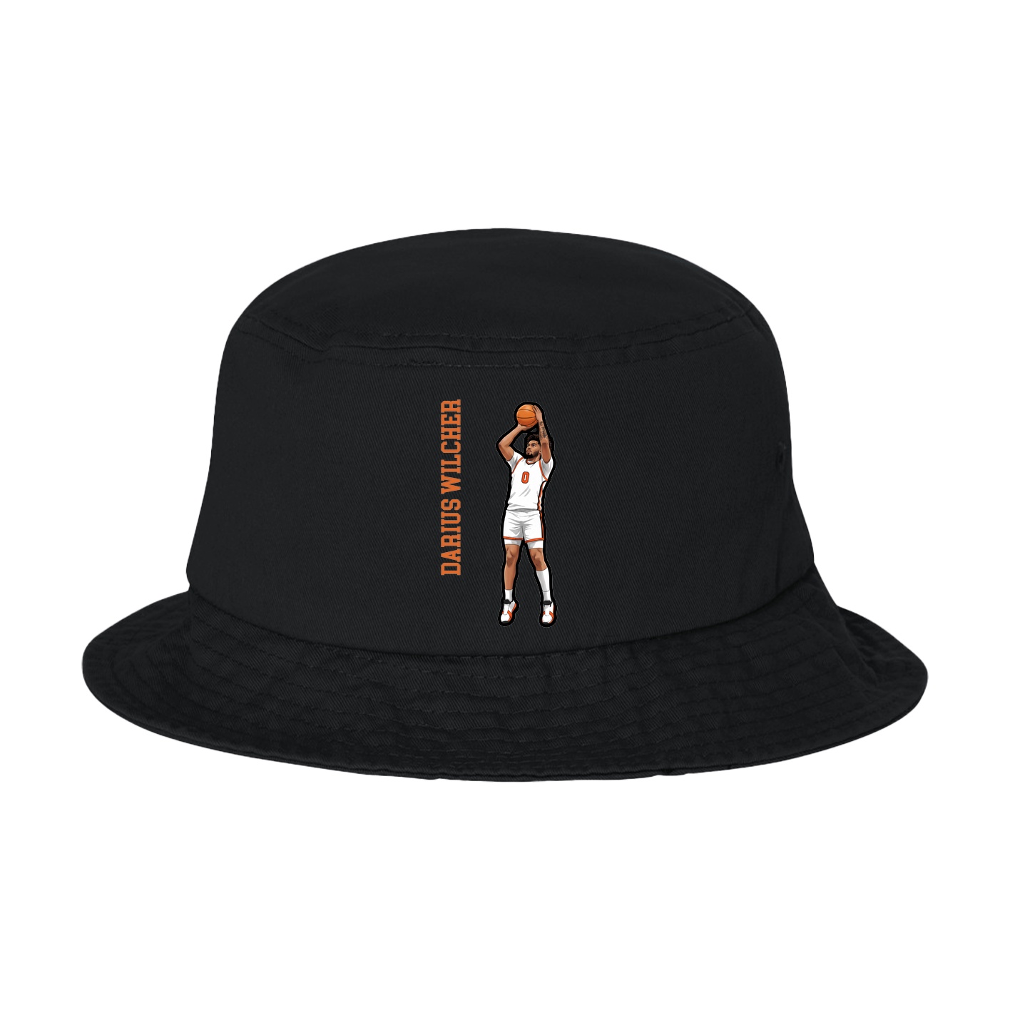 Bucket Cap — Name Vertical in Black