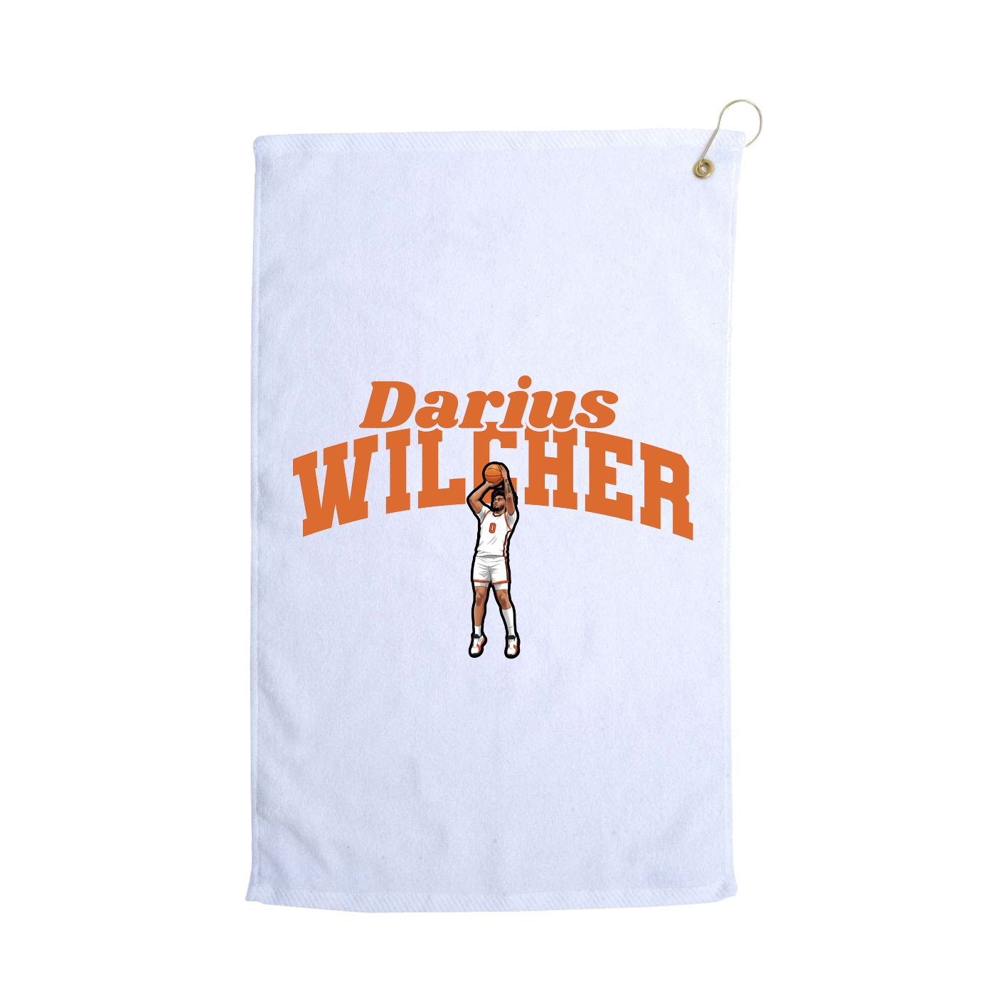 Golf Towel — Signature Arch in White