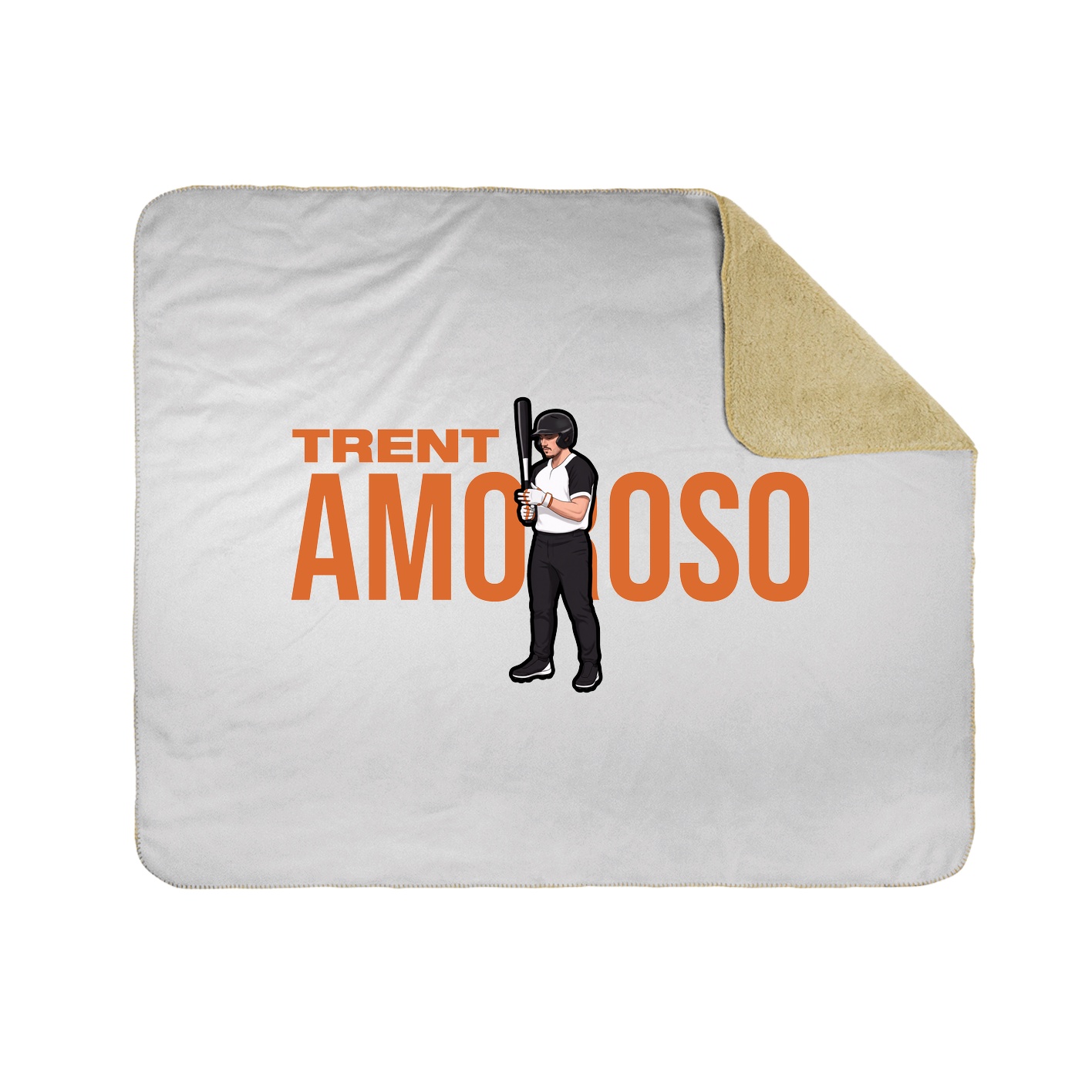 Throw Blanket — Player Name in White
