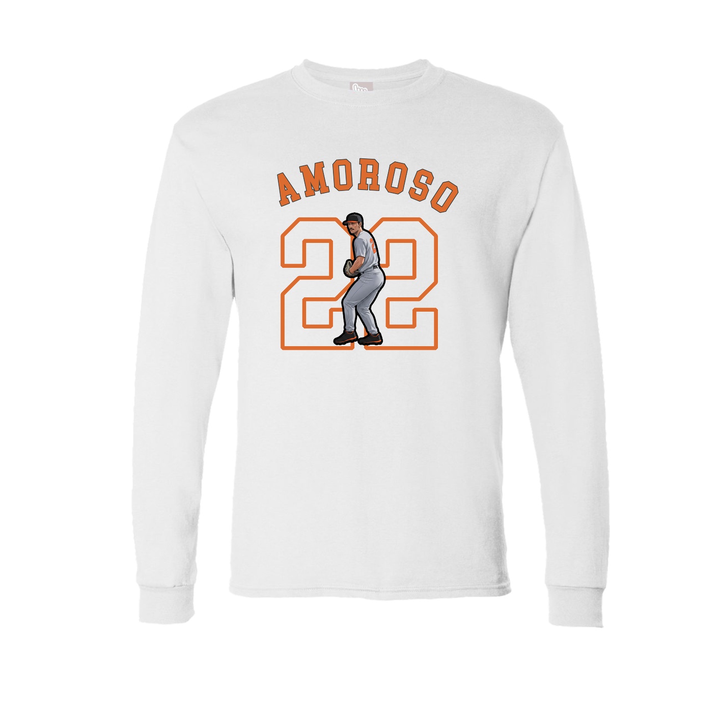 Long Sleeve Tee — Shirsey Arch in White