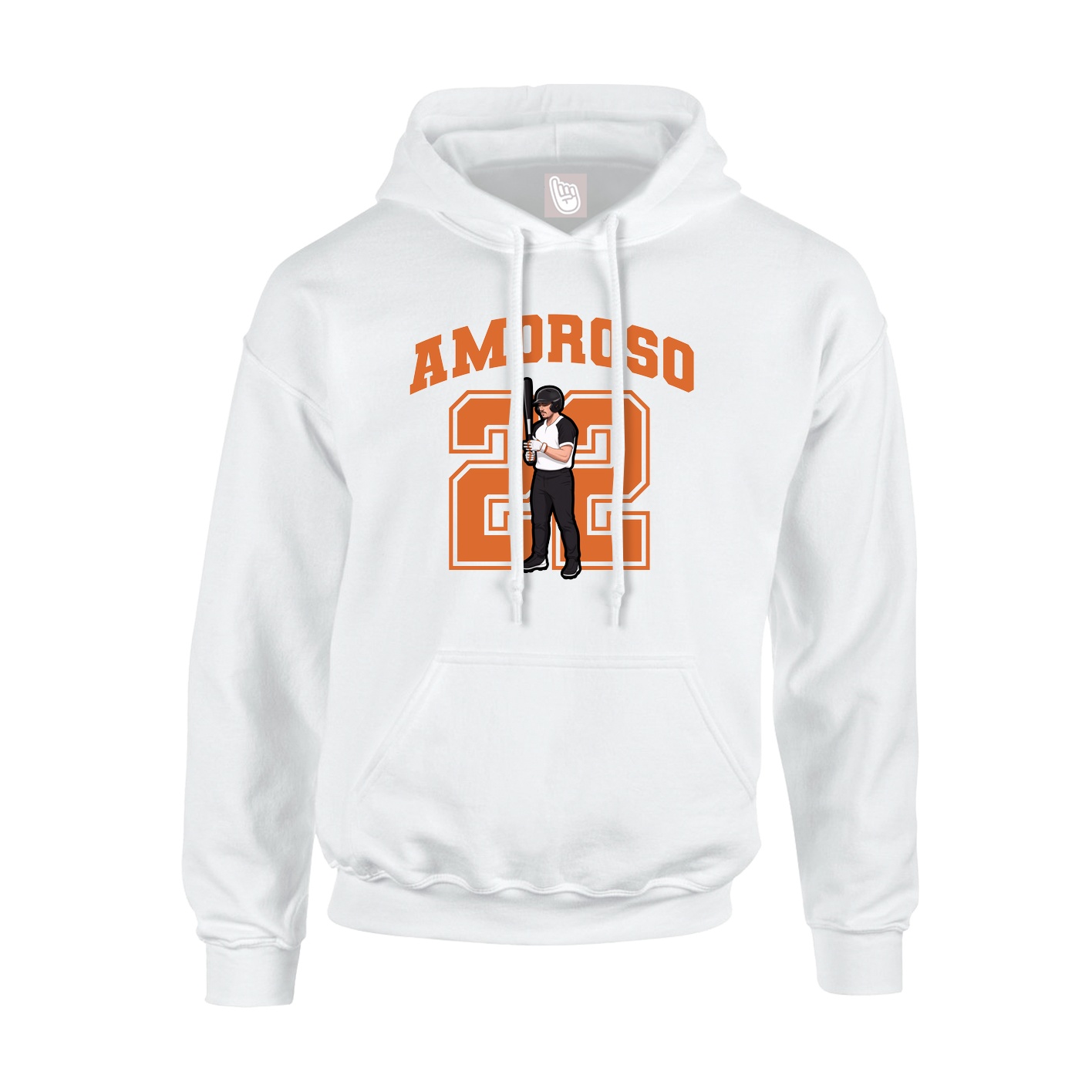 Youth Hoodie — Number in White