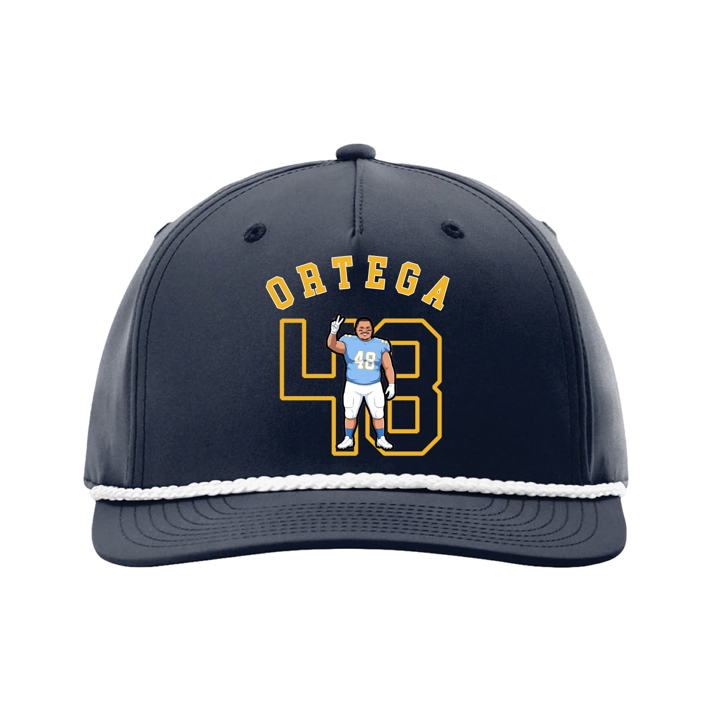 Five-Panel Classic Rope Cap — Shirsey Arch in Navy