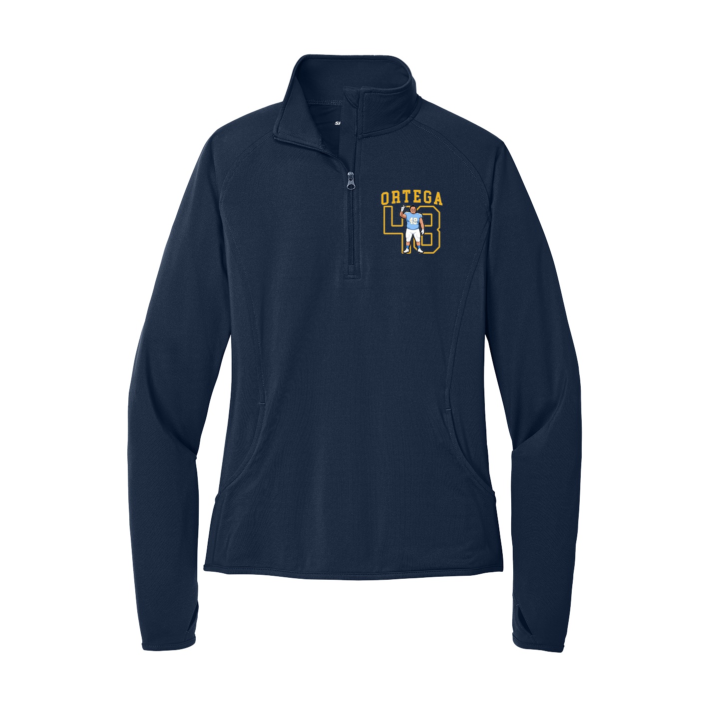 Women's Q-Zip Pullover — Shirsey in Navy