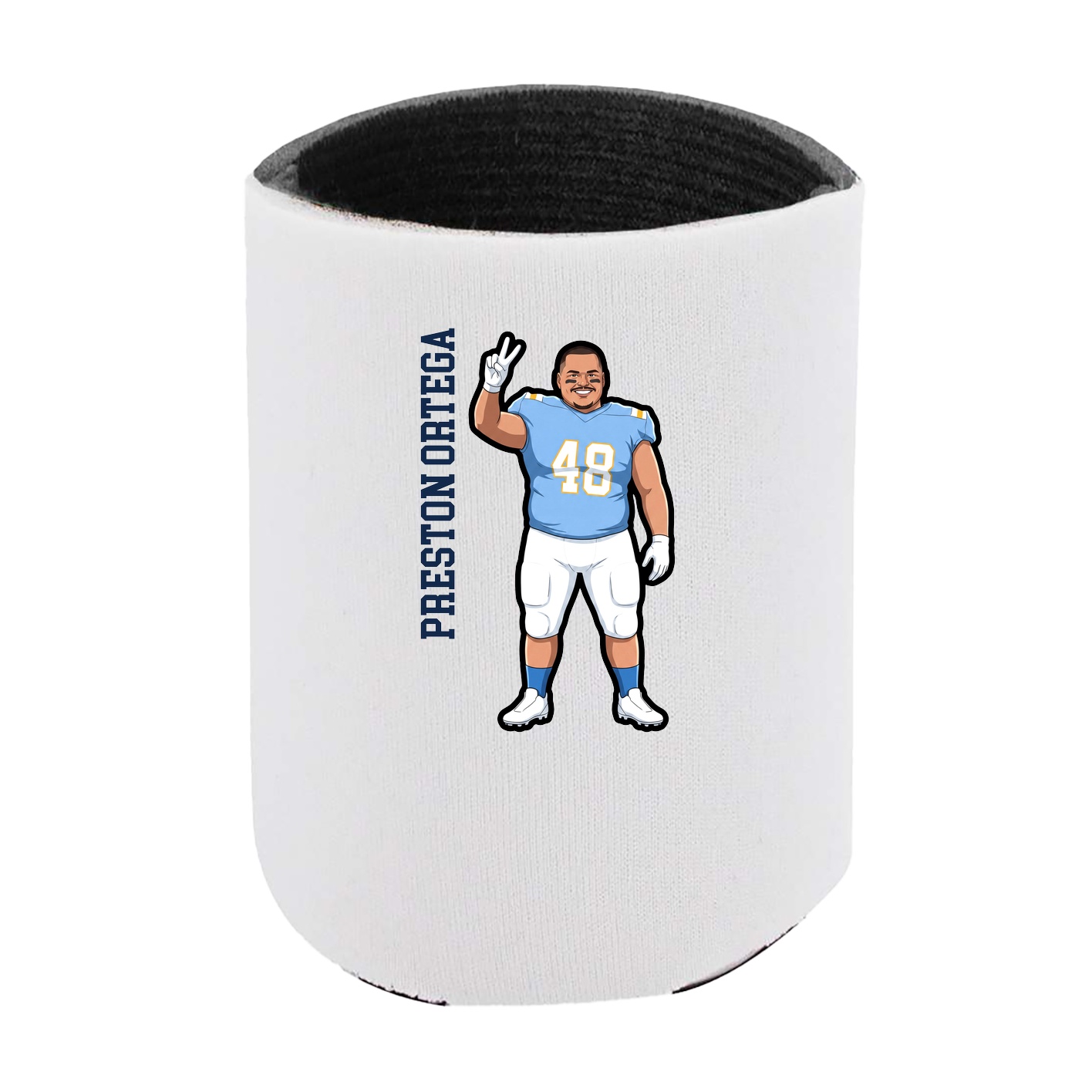 Can Holder — Name Vertical in White