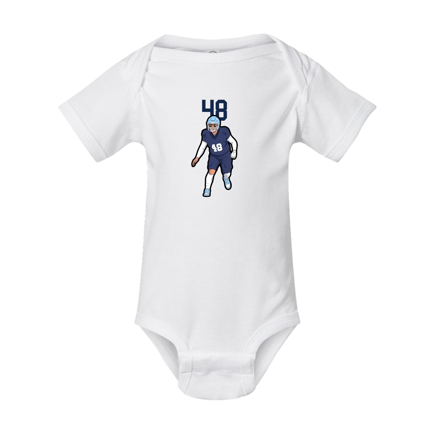 Baby Onesie — Number Top in White